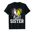 Ball Sister Softball Baseball Sister T-Shirt - Unique Graphic for Adults - T-Shirt, Sweatshirt, Hoodie