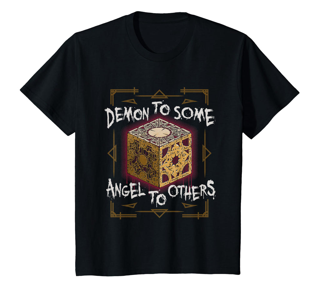 Demons Angels Distressed Goth Horror T-Shirt - Novelty Apparel for Adults - T-Shirt, Sweatshirt, Hoodie