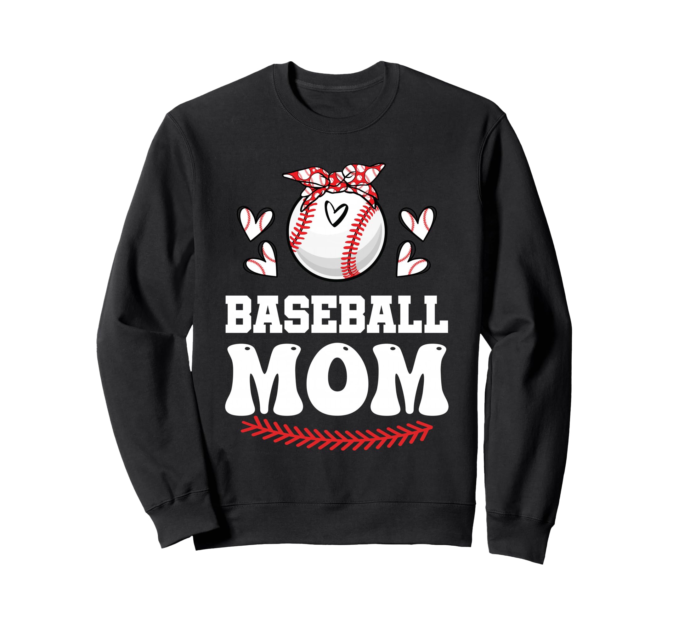 Baseball Mom Mama Baseball Mothers Sweatshirt - Unique Graphic for Adults - T-Shirt, Sweatshirt, Hoodie