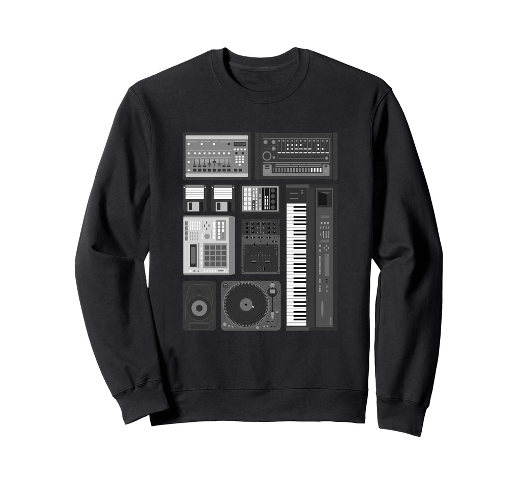 Old School Hip Hop Rap Music Beat Sweatshirt - Unique Graphic Men Women - T-Shirt, Sweatshirt, Hoodie