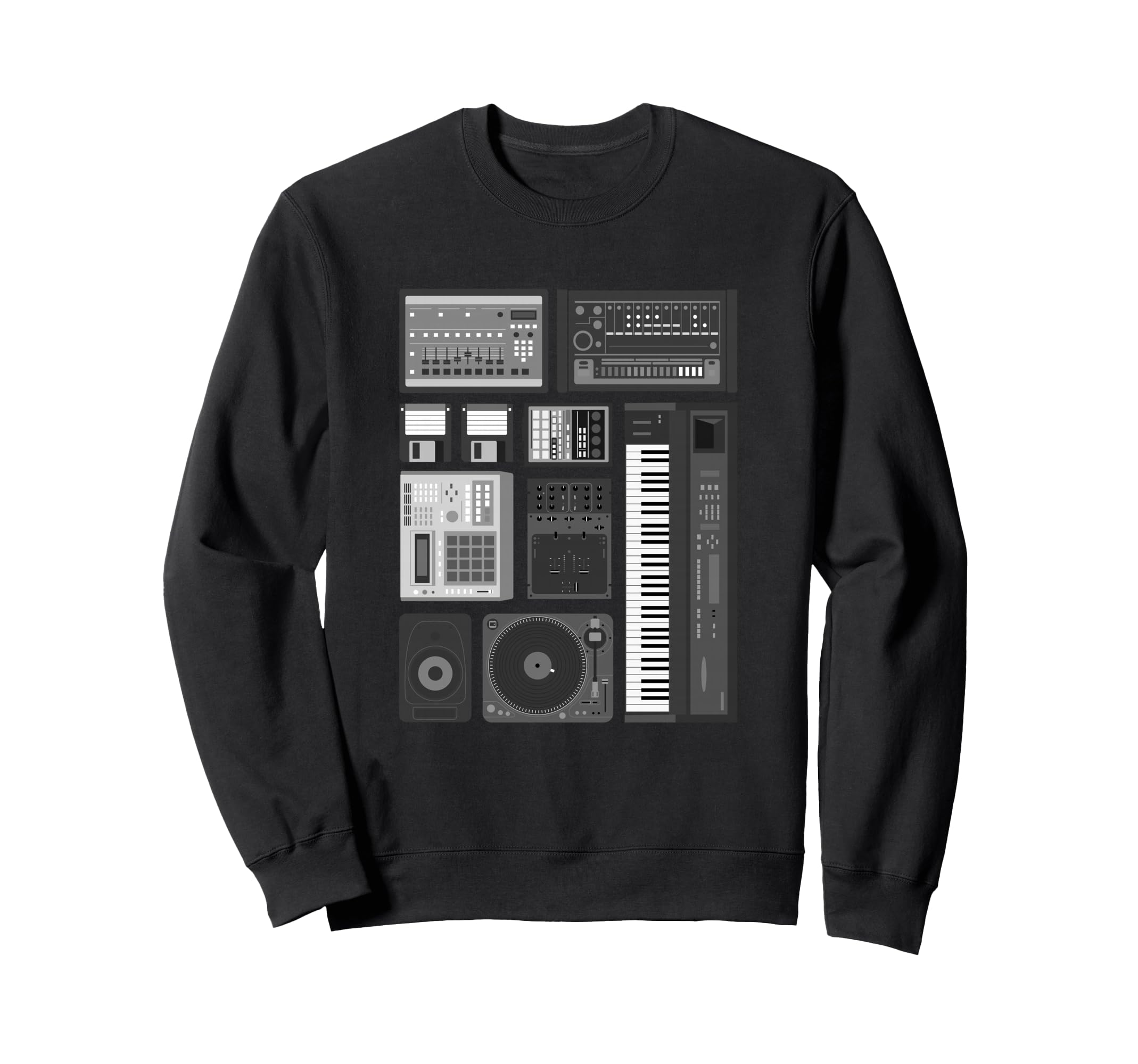 Old School Hip Hop Rap Music Beat Sweatshirt - Unique Graphic Men Women - T-Shirt, Sweatshirt, Hoodie