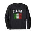 Italia Distressed Italian Flag T-Shirt - Minimalist Print for Adults - T-Shirt, Sweatshirt, Hoodie