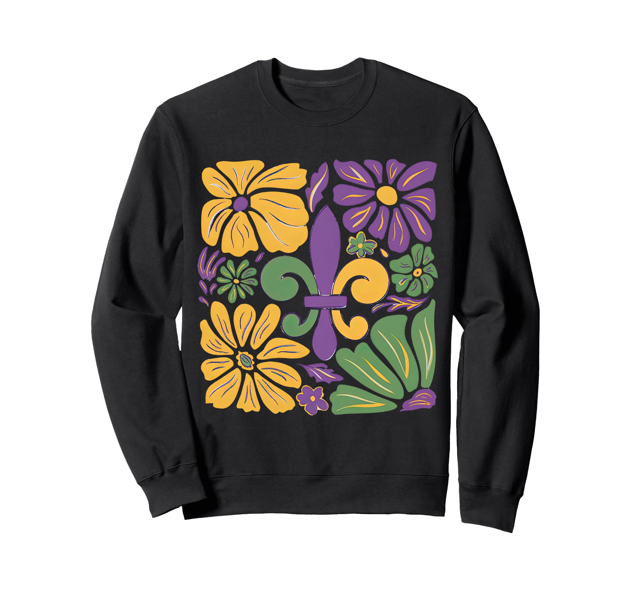Boho Mardi Gras Mardi Gras Vibes Sweatshirt - Minimalist Print for Adults - T-Shirt, Sweatshirt, Hoodie