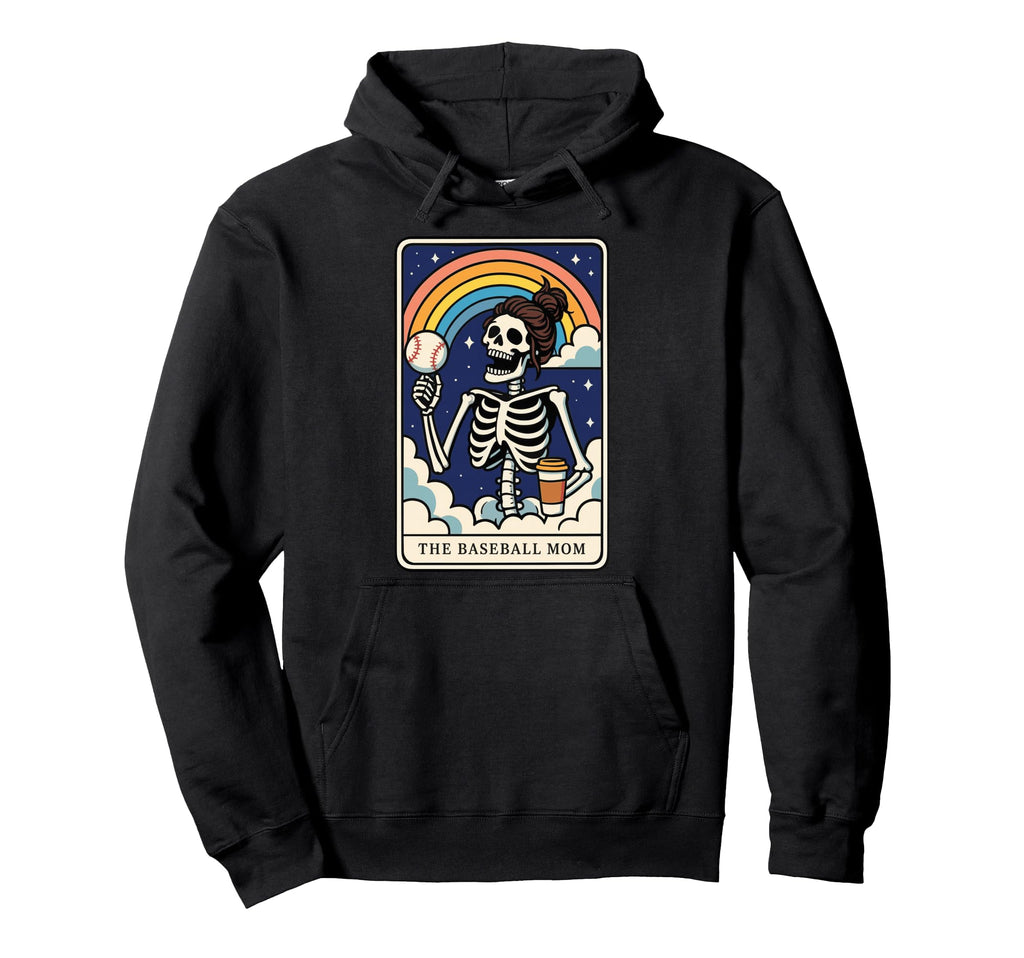 Baseball Mom Tarot Card Hoodie - Graphic Print Unisex - T-Shirt, Sweatshirt, Hoodie
