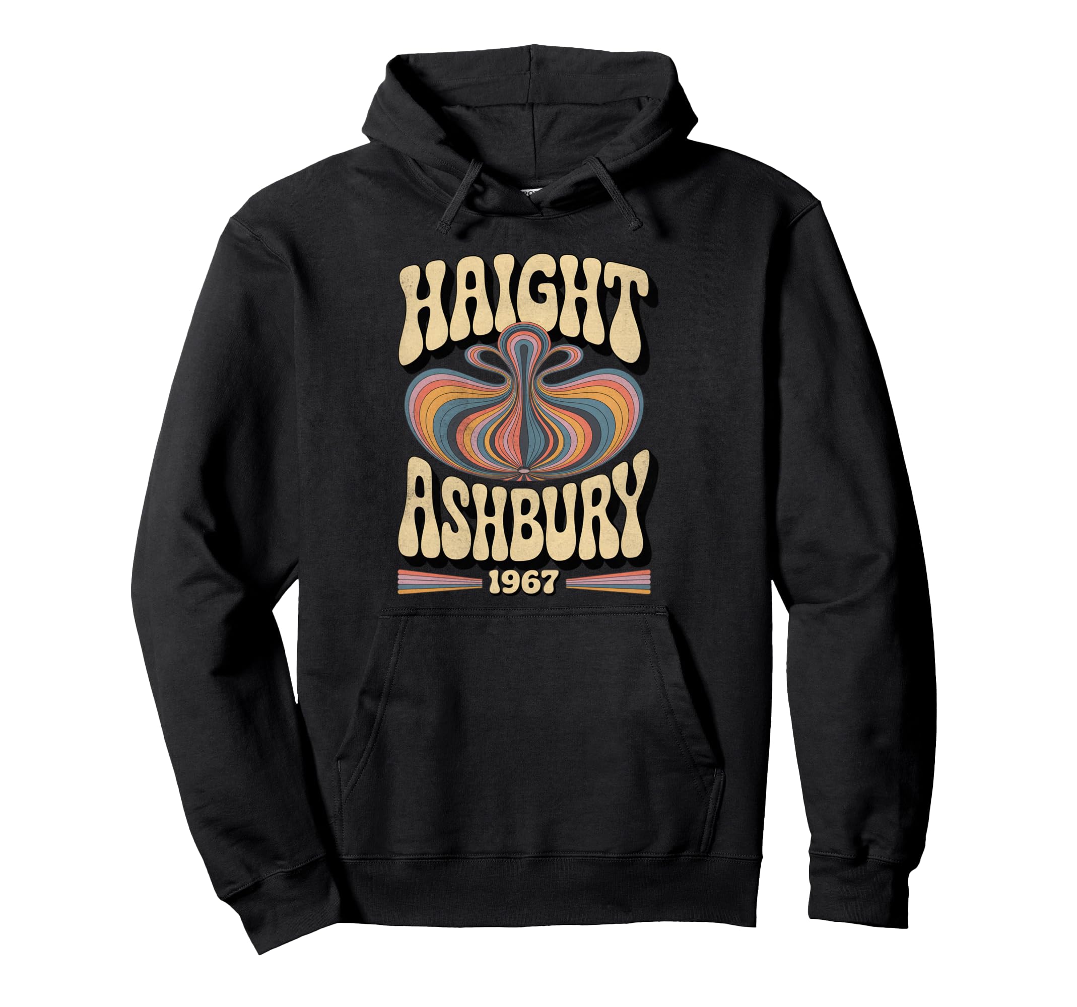 Haight Ashbury 1967 Hippie Boho 1960S Hoodie - Custom Art Print Unisex - T-Shirt, Sweatshirt, Hoodie
