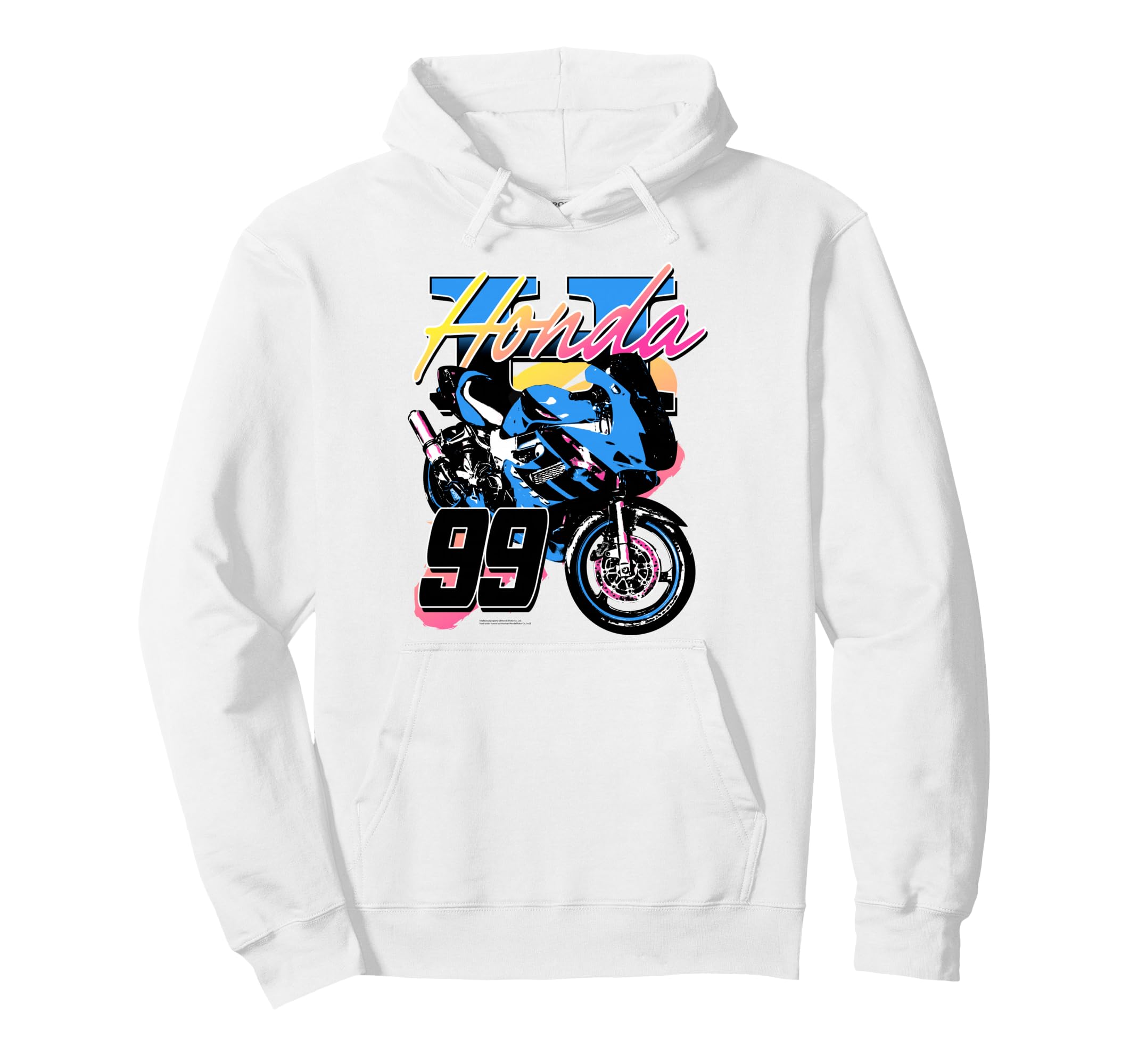 Honda Cbr Sports Bike Neon 90S Hoodie - Minimalist Print for Adults - T-Shirt, Sweatshirt, Hoodie