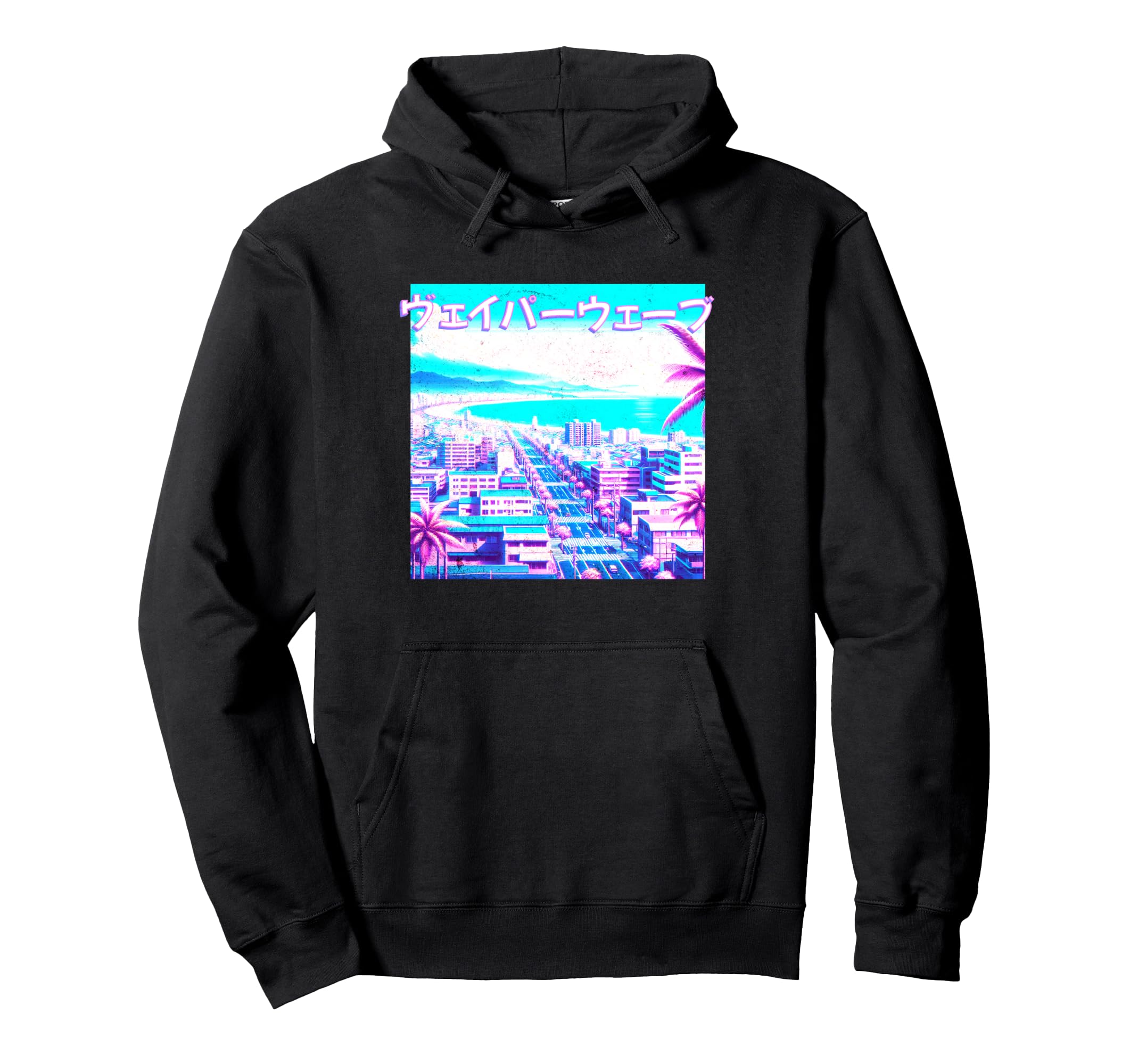 Japanese Aesthetic Vaporwave Califonia Urban Hoodie - Graphic Print Unisex - T-Shirt, Sweatshirt, Hoodie