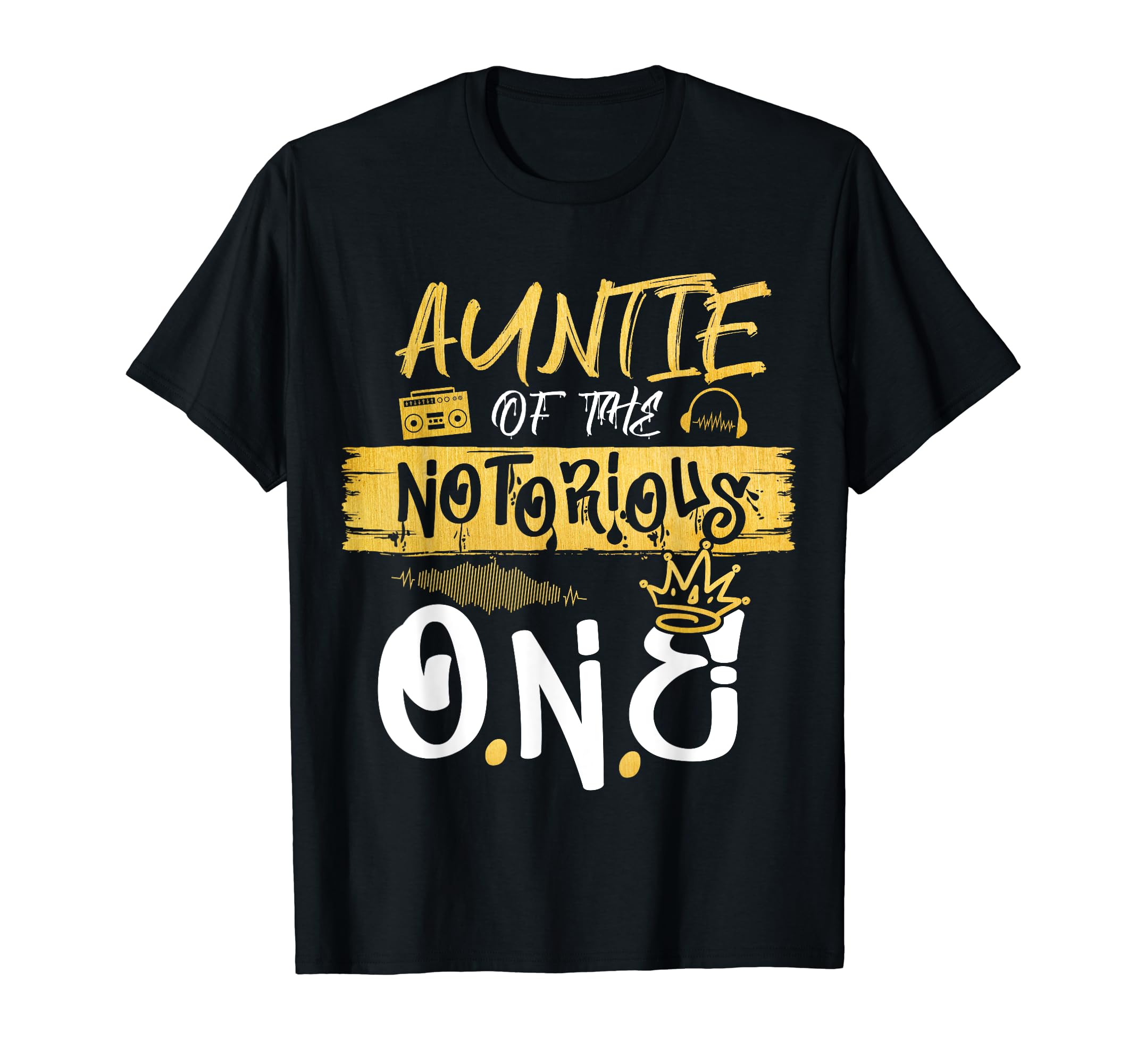 Auntie Notorious One Old School Hip T-Shirt - Minimalist Print for Adults - T-Shirt, Sweatshirt, Hoodie