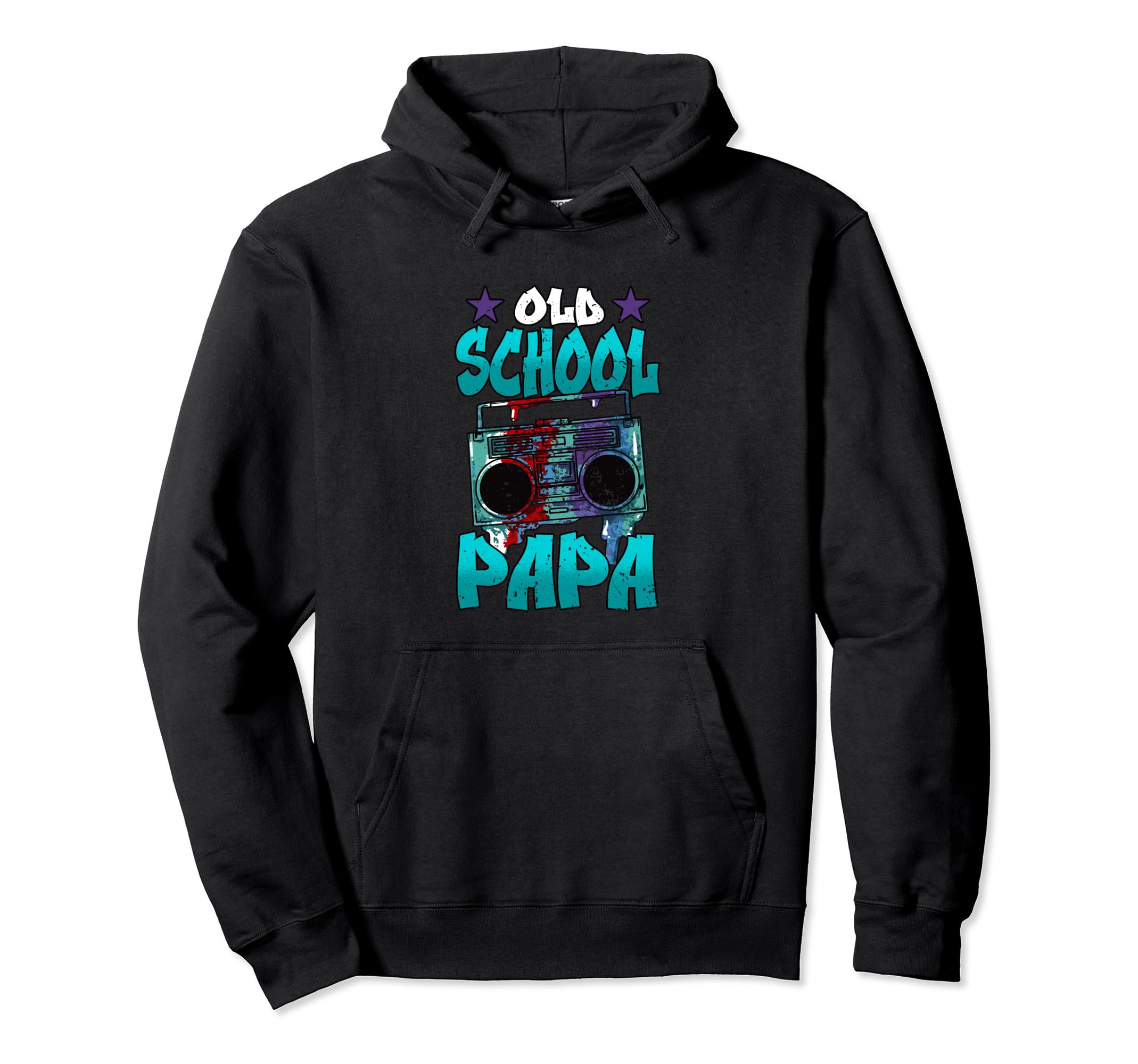 Old School Papa Boombox Hip Hop Trap Hoodie - Aesthetic Graphic Unisex - T-Shirt, Sweatshirt, Hoodie