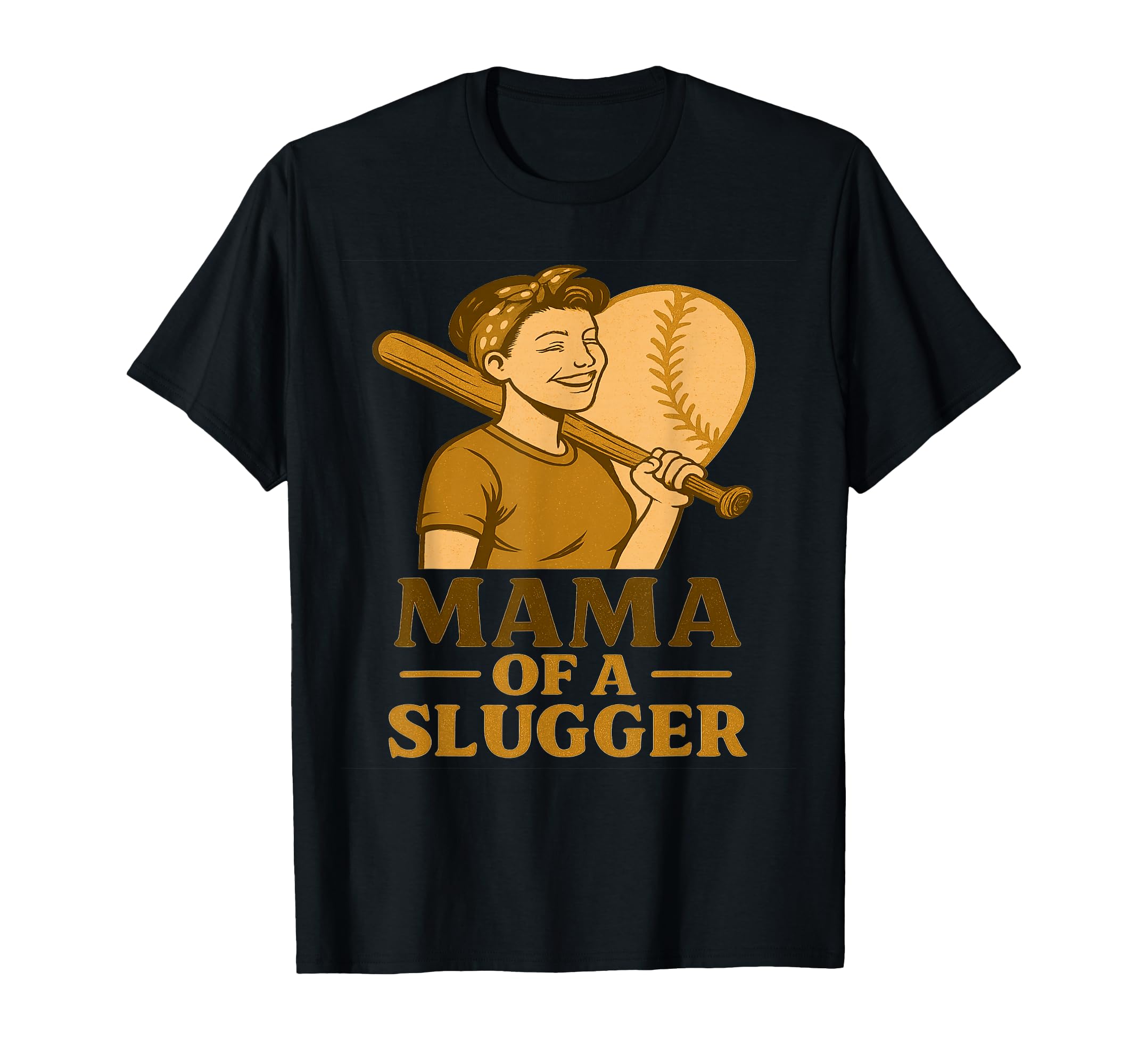 Mama Slugger Baseball Mom T-Shirt - Casual Everyday Wear Men Women - T-Shirt, Sweatshirt, Hoodie