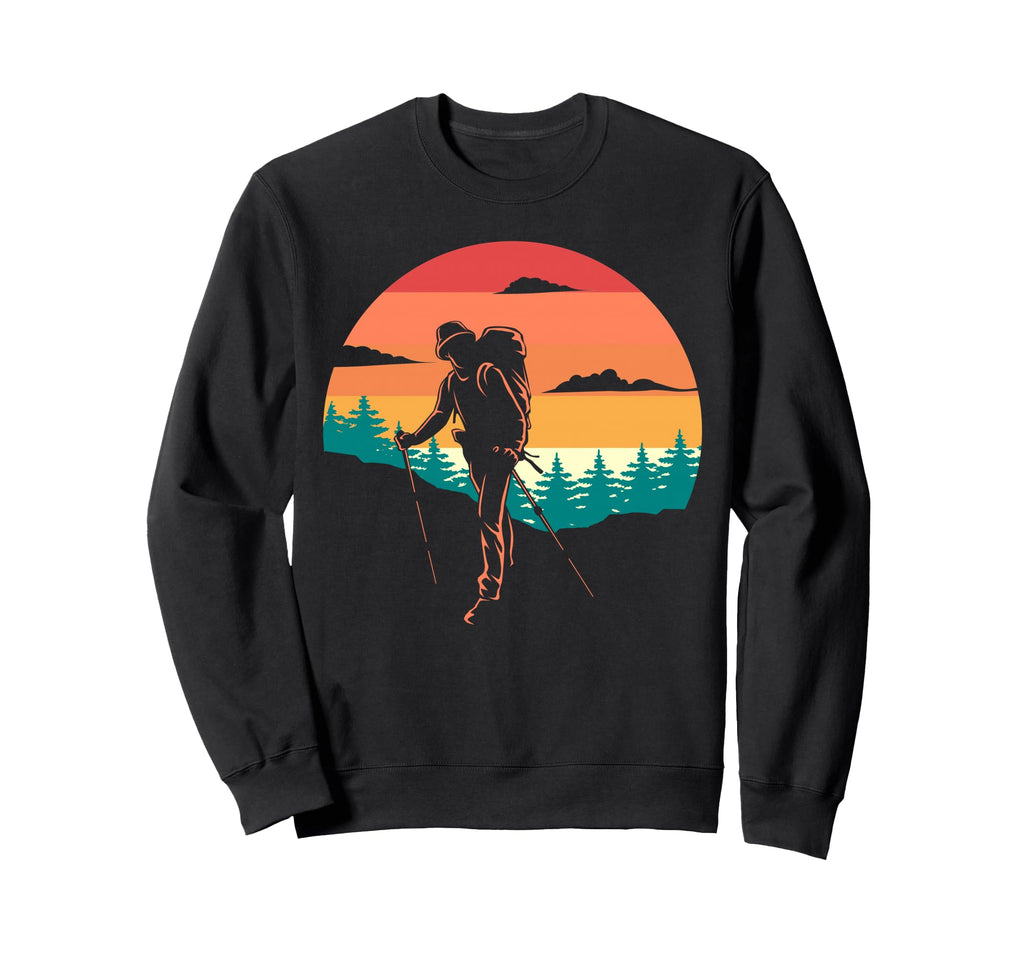Funny Hiking Gifts Camping Sweatshirt - Minimalist Print for Adults - T-Shirt, Sweatshirt, Hoodie