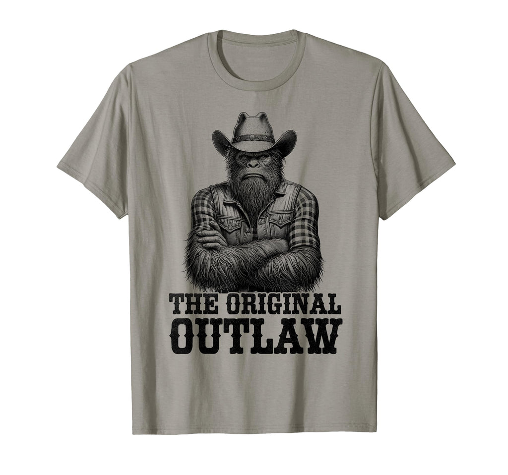 Bigfoot Sasquatch Funny Cowboy Cryptid T-Shirt - Graphic Print Men Women - T-Shirt, Sweatshirt, Hoodie