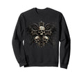 Skull Cross Y2K Goth Alt Grunge Sweatshirt - Aesthetic Graphic Unisex - T-Shirt, Sweatshirt, Hoodie