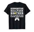 Supportive Ballpark Brother Baseball T-Shirt - Trendy Graphic Men Women - T-Shirt, Sweatshirt, Hoodie