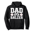 Dad Baller Baseball Dad Baseball Player Hoodie - Novelty Apparel Unisex - T-Shirt, Sweatshirt, Hoodie