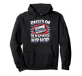 Raised Old School Hip Hop Cassette Hoodie - Trendy Graphic for Adults - T-Shirt, Sweatshirt, Hoodie