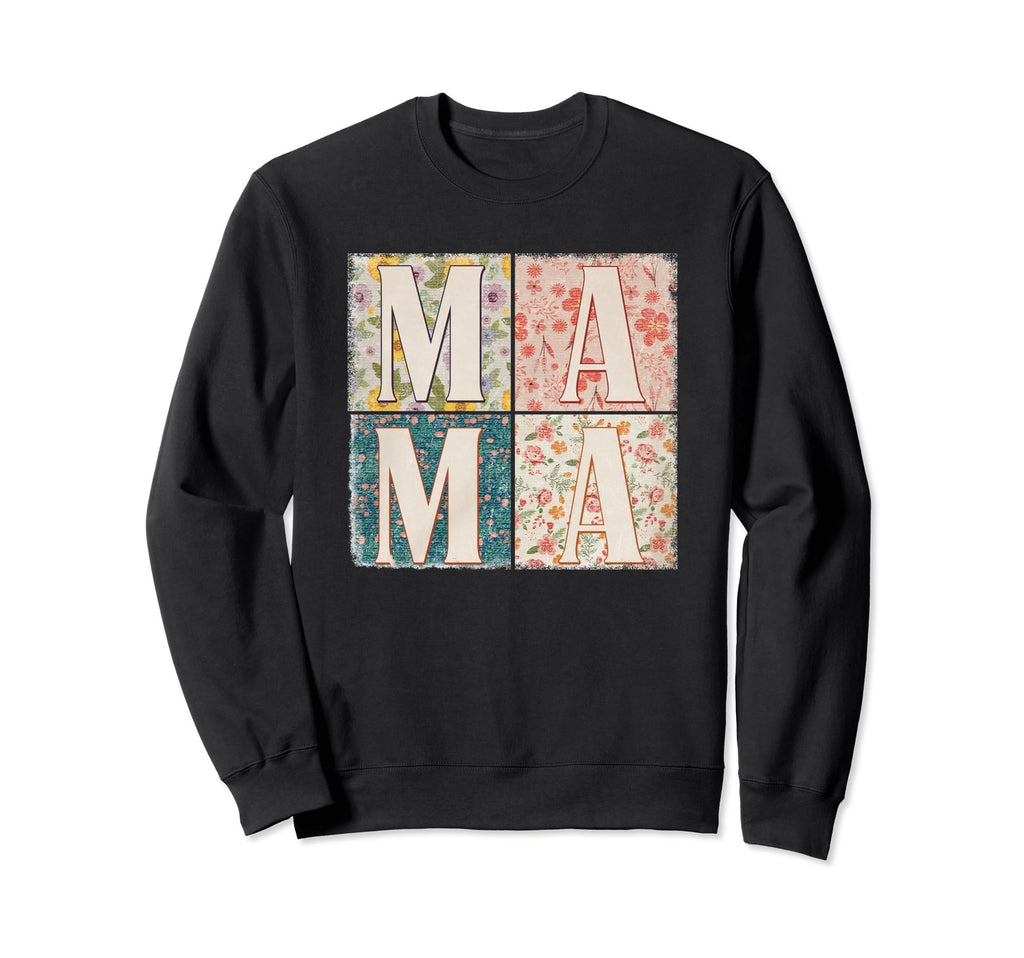 Boho Floral Mama Mothers Day Gift Sweatshirt - Novelty Apparel for Adults - T-Shirt, Sweatshirt, Hoodie