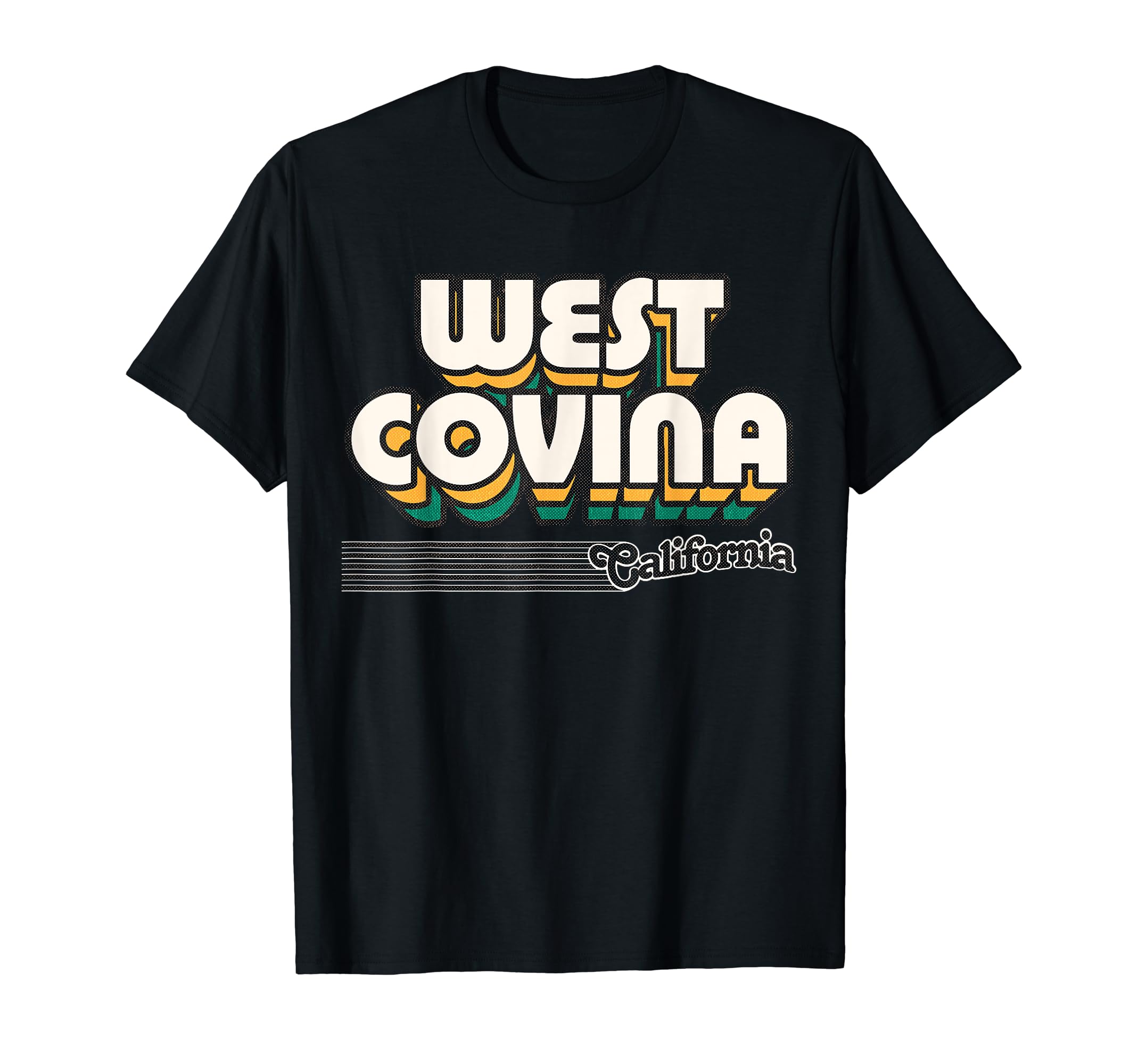 West Covina California Stripes T-Shirt - Novelty Apparel Men Women - T-Shirt, Sweatshirt, Hoodie