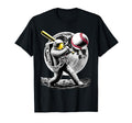 Baseball Astronaut Funny Space T-Shirt - Fun Novelty Design for Adults - T-Shirt, Sweatshirt, Hoodie