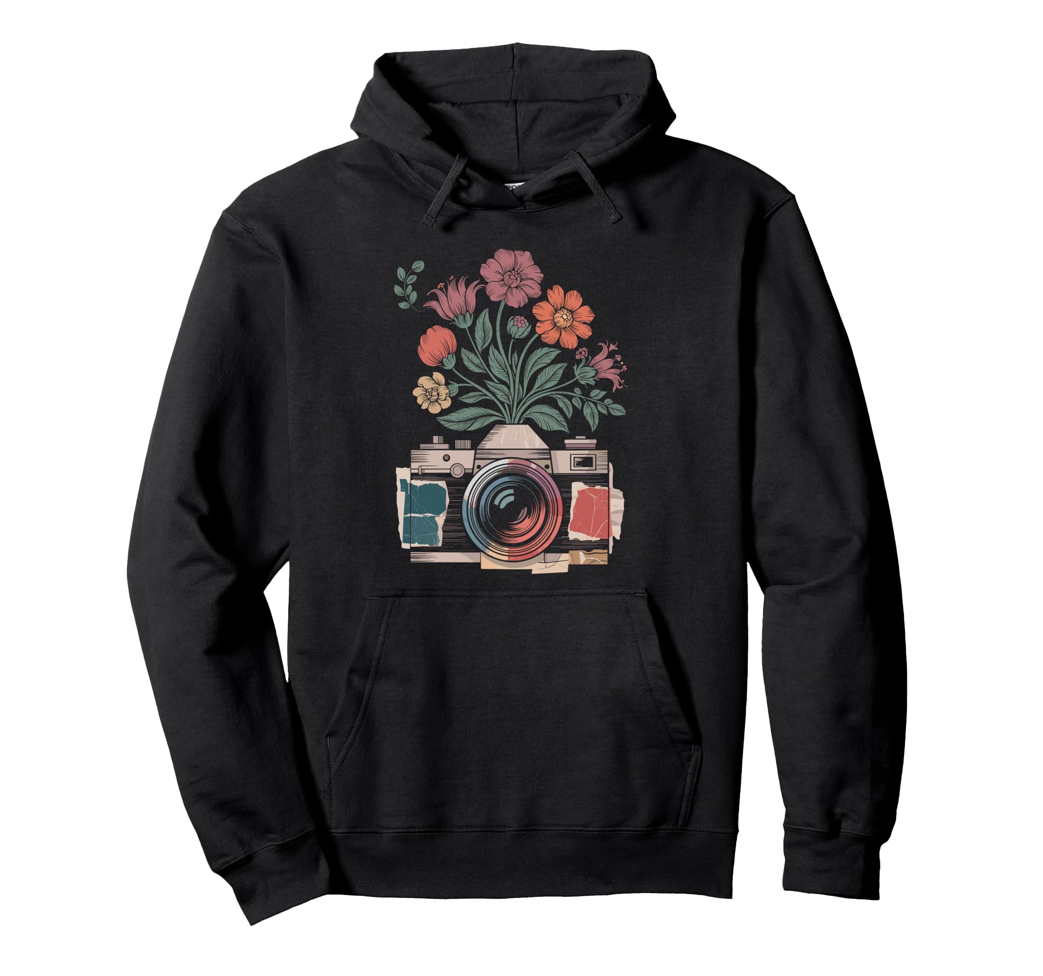 Camera Photography Art Floral Photographer Hoodie - Graphic Print Men Women - T-Shirt, Sweatshirt, Hoodie