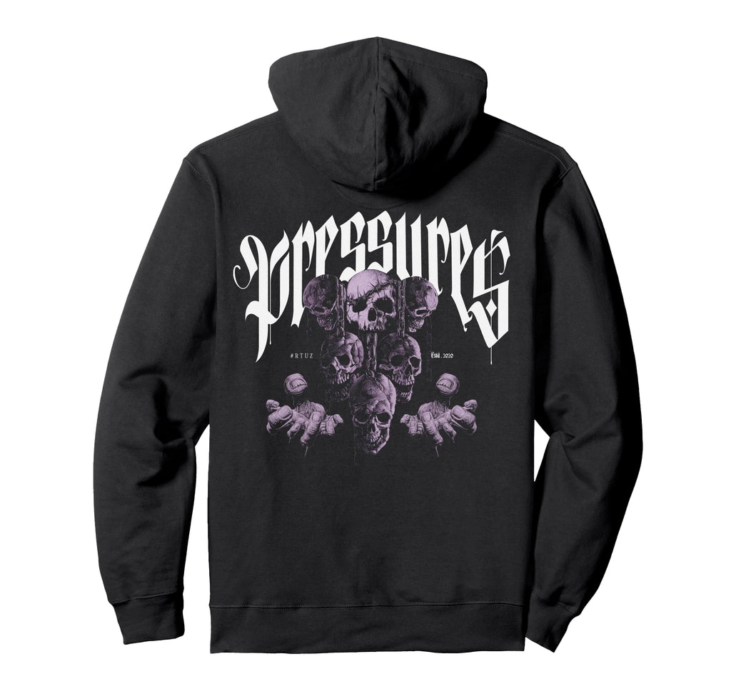 Back Y2K Streetwear Skull Hoodie - Streetwear Style for Adults - T-Shirt, Sweatshirt, Hoodie