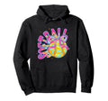 Softball Coquette Bow Ice Cream Drip Hoodie - Minimalist Print Unisex - T-Shirt, Sweatshirt, Hoodie