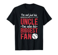 His Biggest Fan Baseball Uncle Baseball T-Shirt - Unique Graphic Men Women - T-Shirt, Sweatshirt, Hoodie