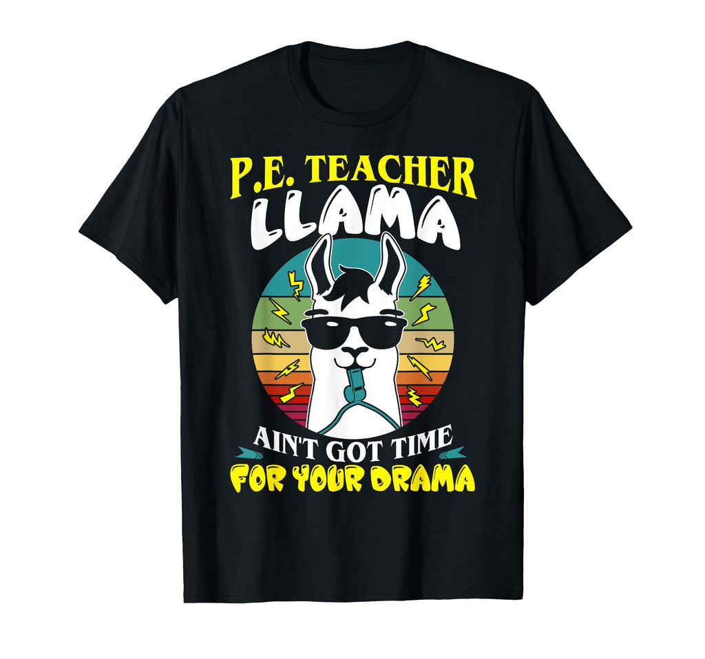 Pe Teachers School Funny Llama Sunset T-Shirt - Novelty Apparel Men Women - T-Shirt, Sweatshirt, Hoodie
