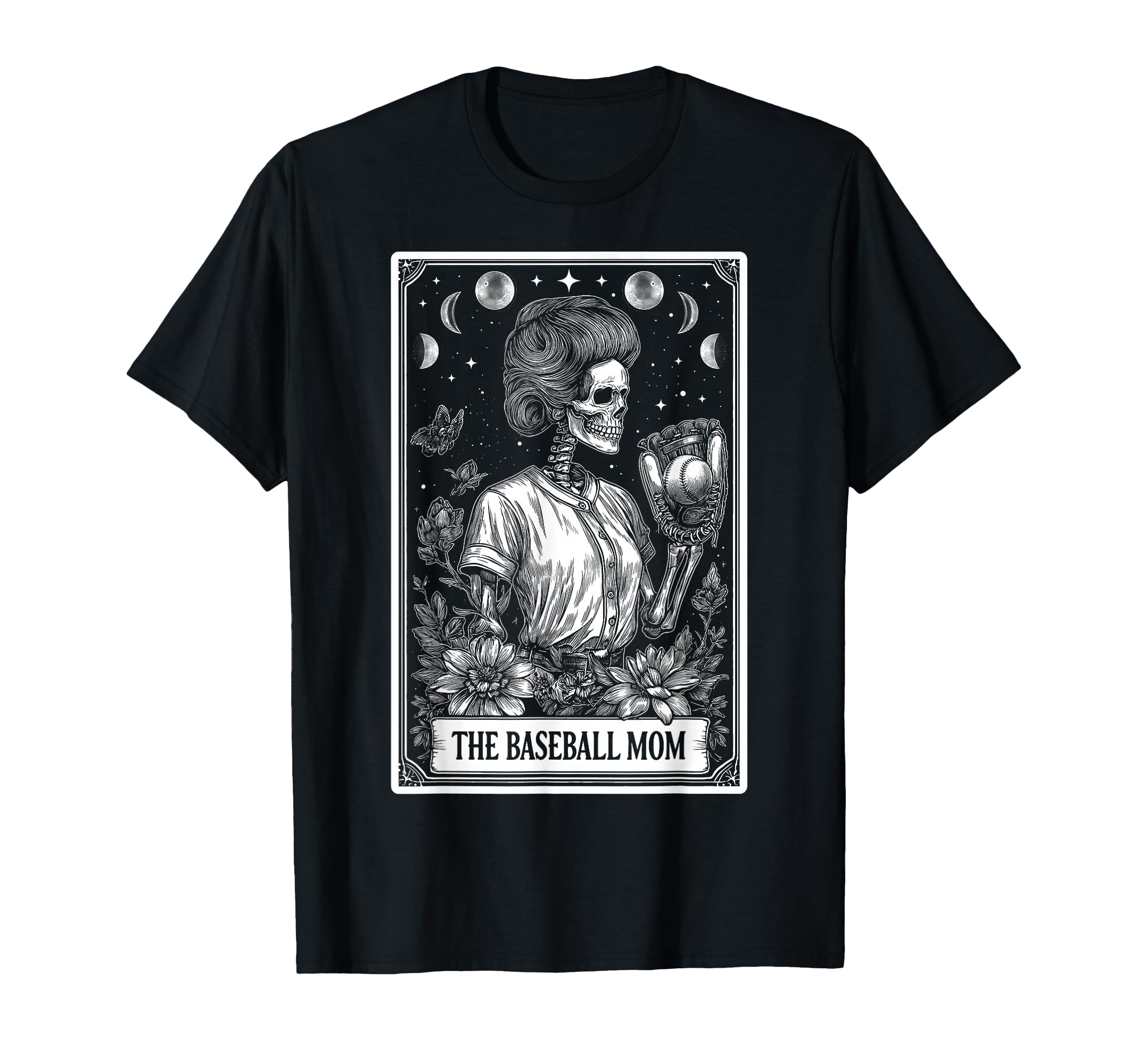 Baseball Mom Mama Mothers Day Tarot T-Shirt - Custom Art Print for Adults - T-Shirt, Sweatshirt, Hoodie