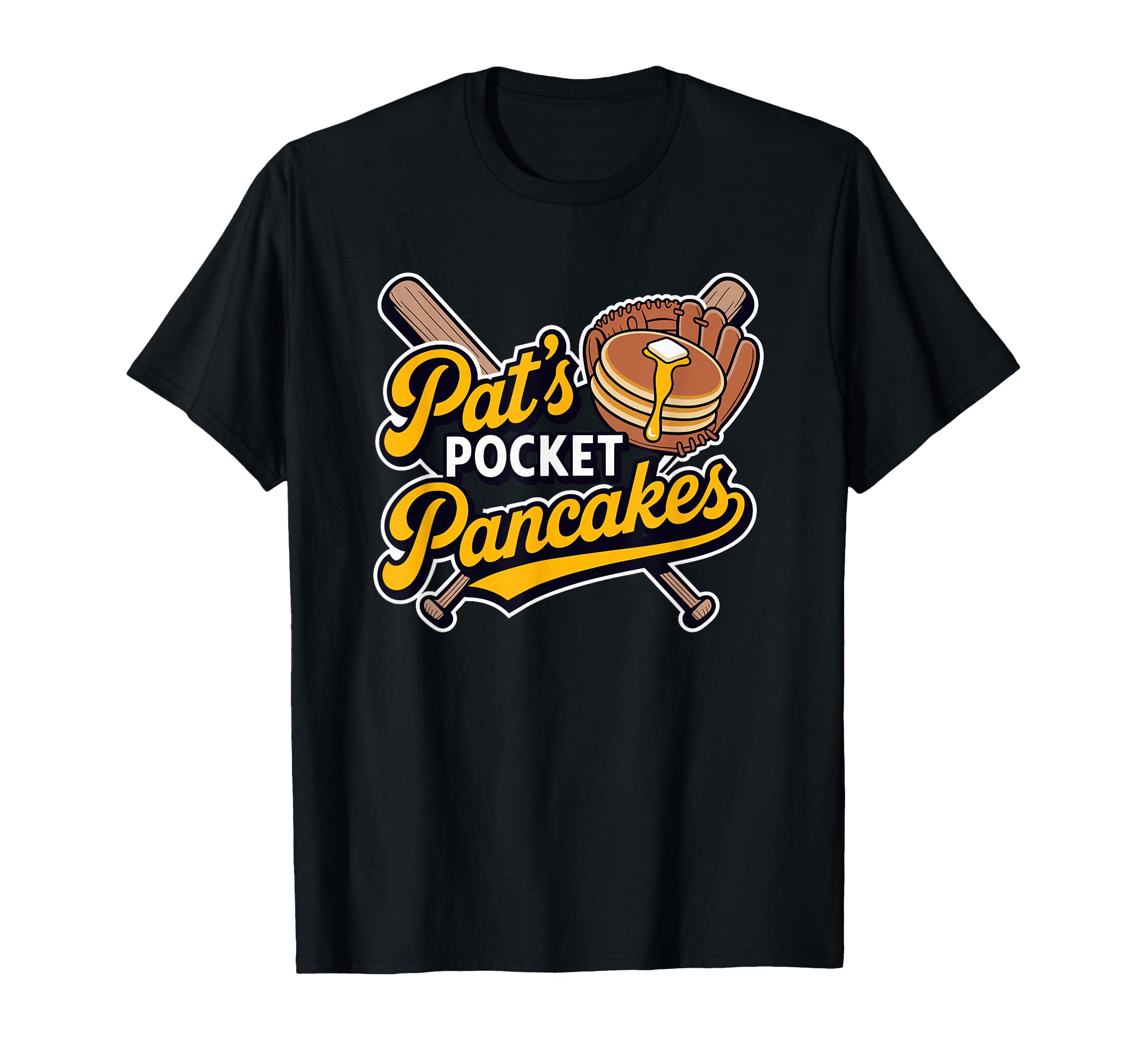 Pats Pocket Pancakes Baseball Glove T-Shirt - Unique Graphic Men Women - T-Shirt, Sweatshirt, Hoodie
