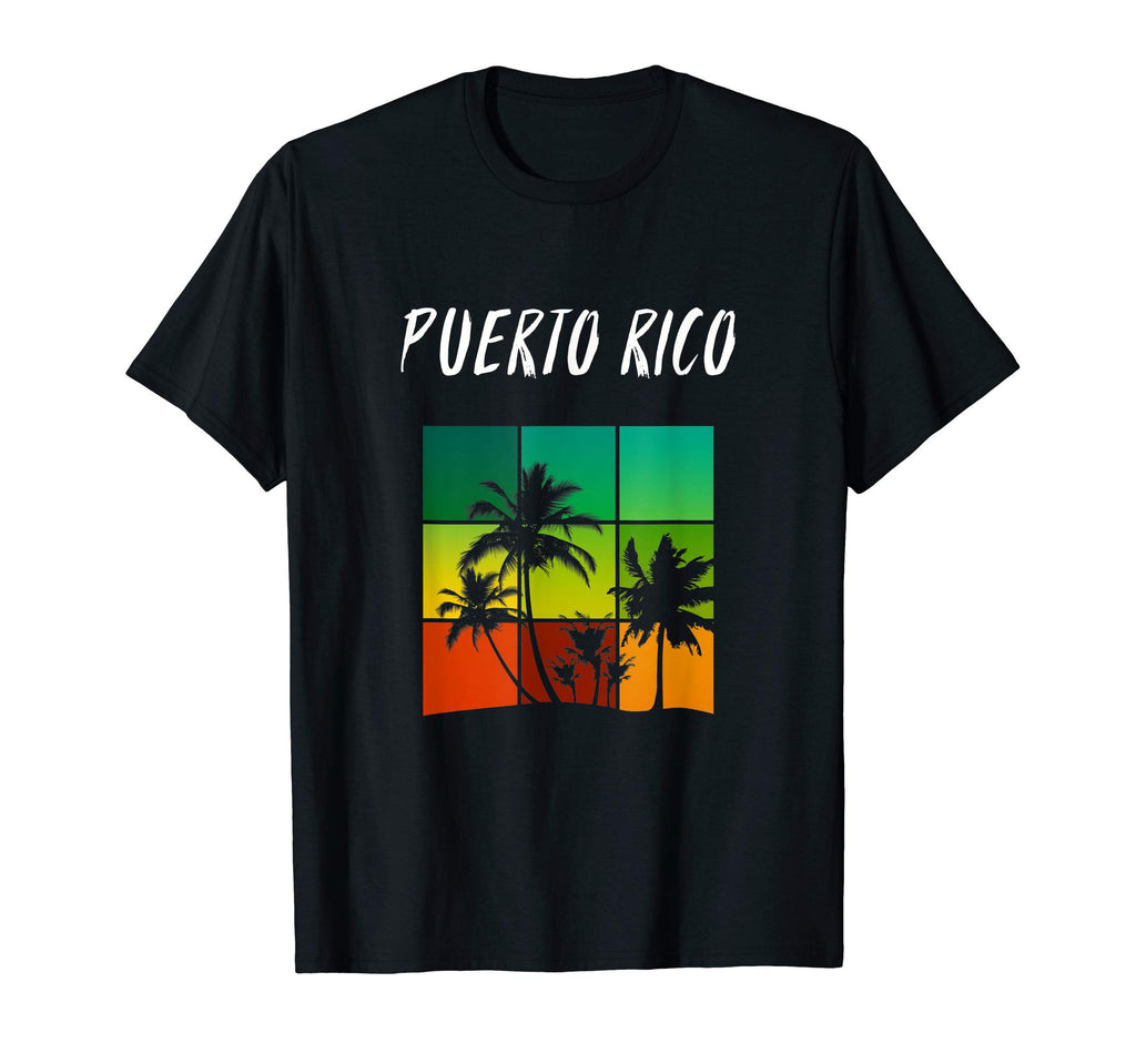 Puerto Rico Vacation Souvenir Palm T-Shirt - Aesthetic Graphic for Adults - T-Shirt, Sweatshirt, Hoodie