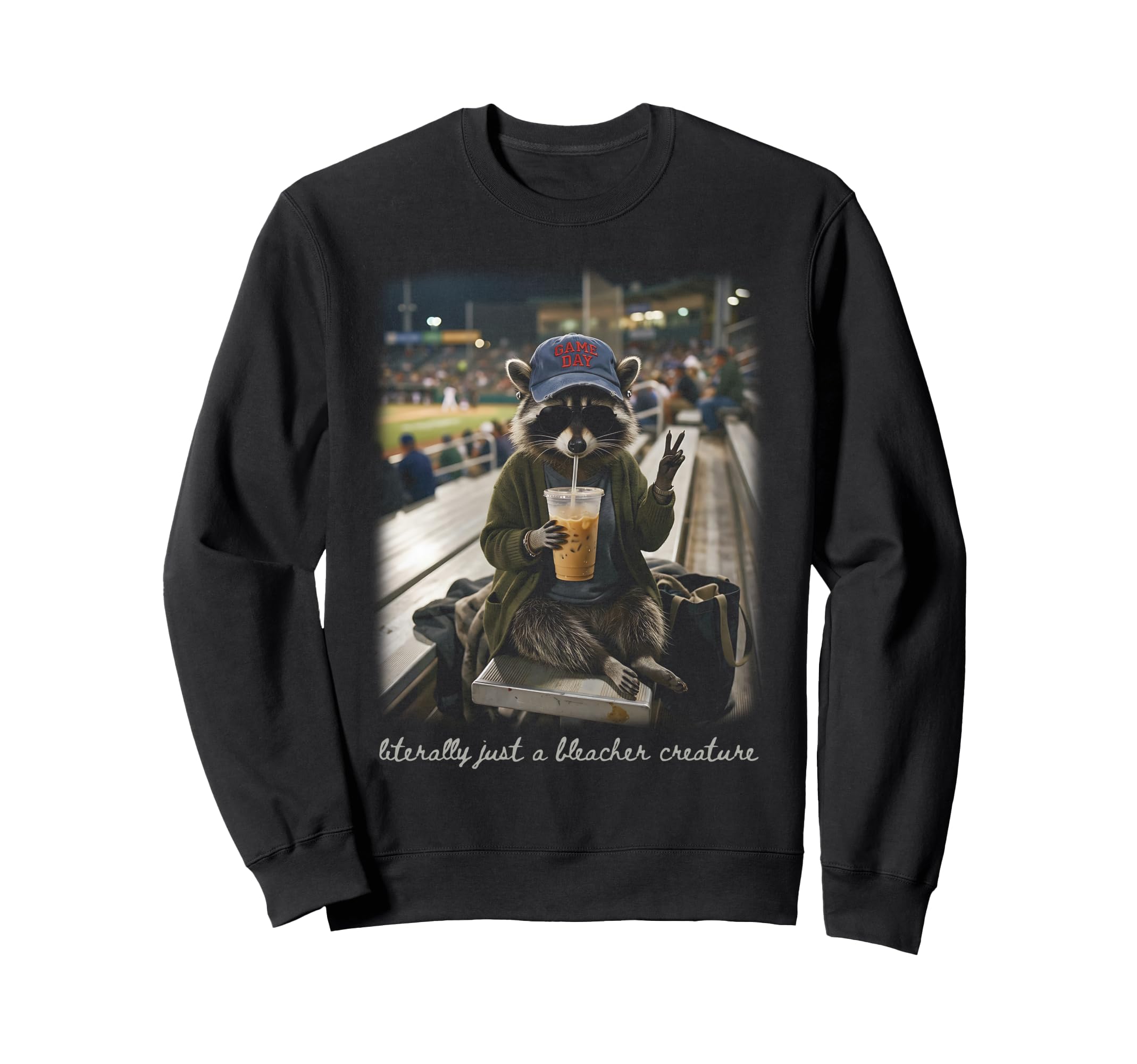 Literally Just Bleacher Creature Sweatshirt - Custom Art Print Unisex - T-Shirt, Sweatshirt, Hoodie