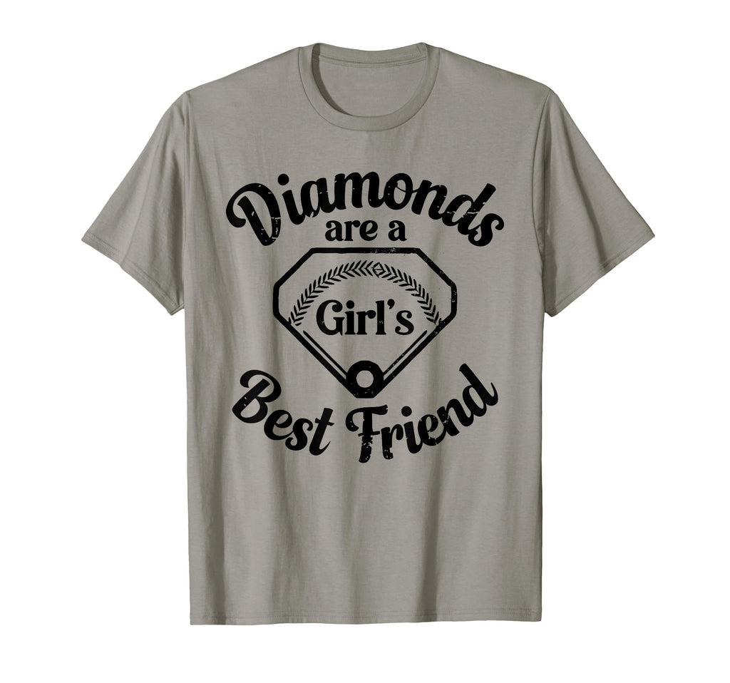 Diamonds Are Best Friend Baseball T-Shirt - Custom Art Print Unisex - T-Shirt, Sweatshirt, Hoodie
