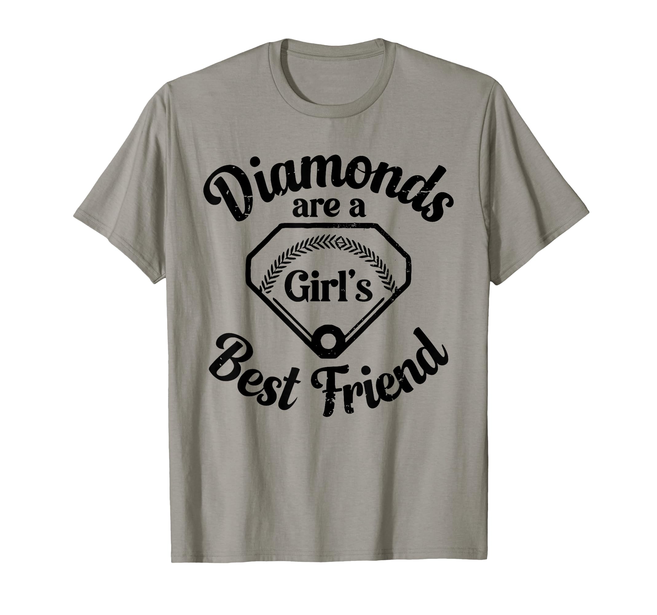 Diamonds Are Best Friend Baseball T-Shirt - Custom Art Print Unisex - T-Shirt, Sweatshirt, Hoodie