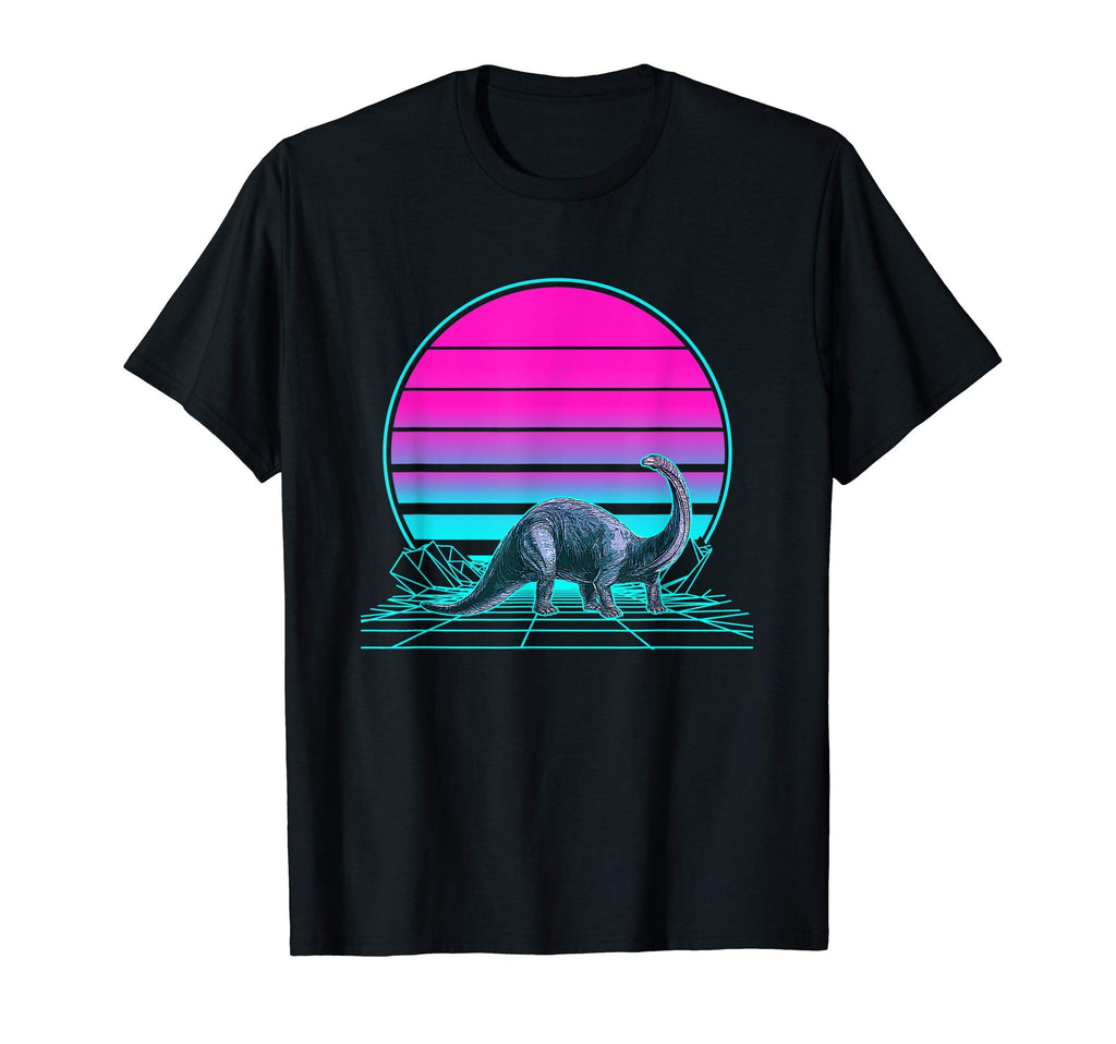 Sunset Brontosaurus T-Shirt - Fun Novelty Design for Adults - T-Shirt, Sweatshirt, Hoodie