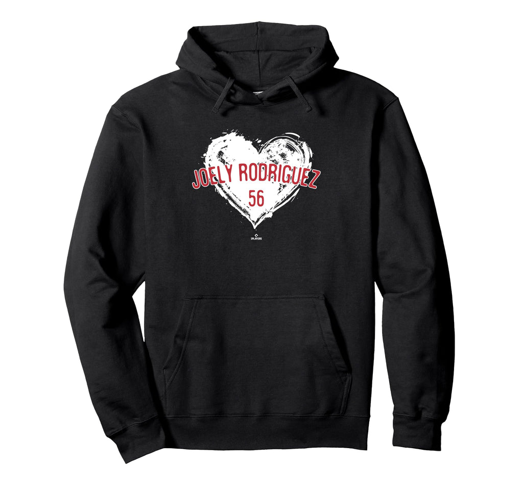 Distressed Heart Joely Rodr Guez Hoodie - Novelty Apparel for Adults - T-Shirt, Sweatshirt, Hoodie