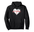 Distressed Heart Joely Rodr Guez Hoodie - Novelty Apparel for Adults - T-Shirt, Sweatshirt, Hoodie