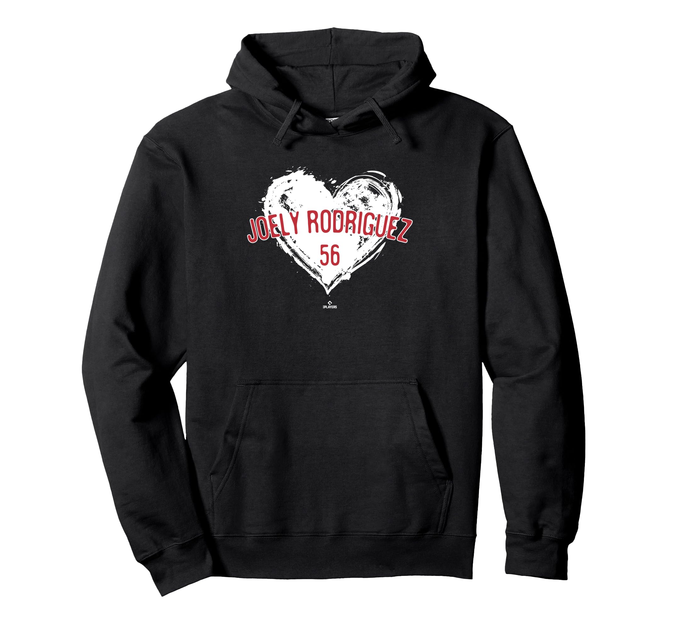 Distressed Heart Joely Rodr Guez Hoodie - Novelty Apparel for Adults - T-Shirt, Sweatshirt, Hoodie