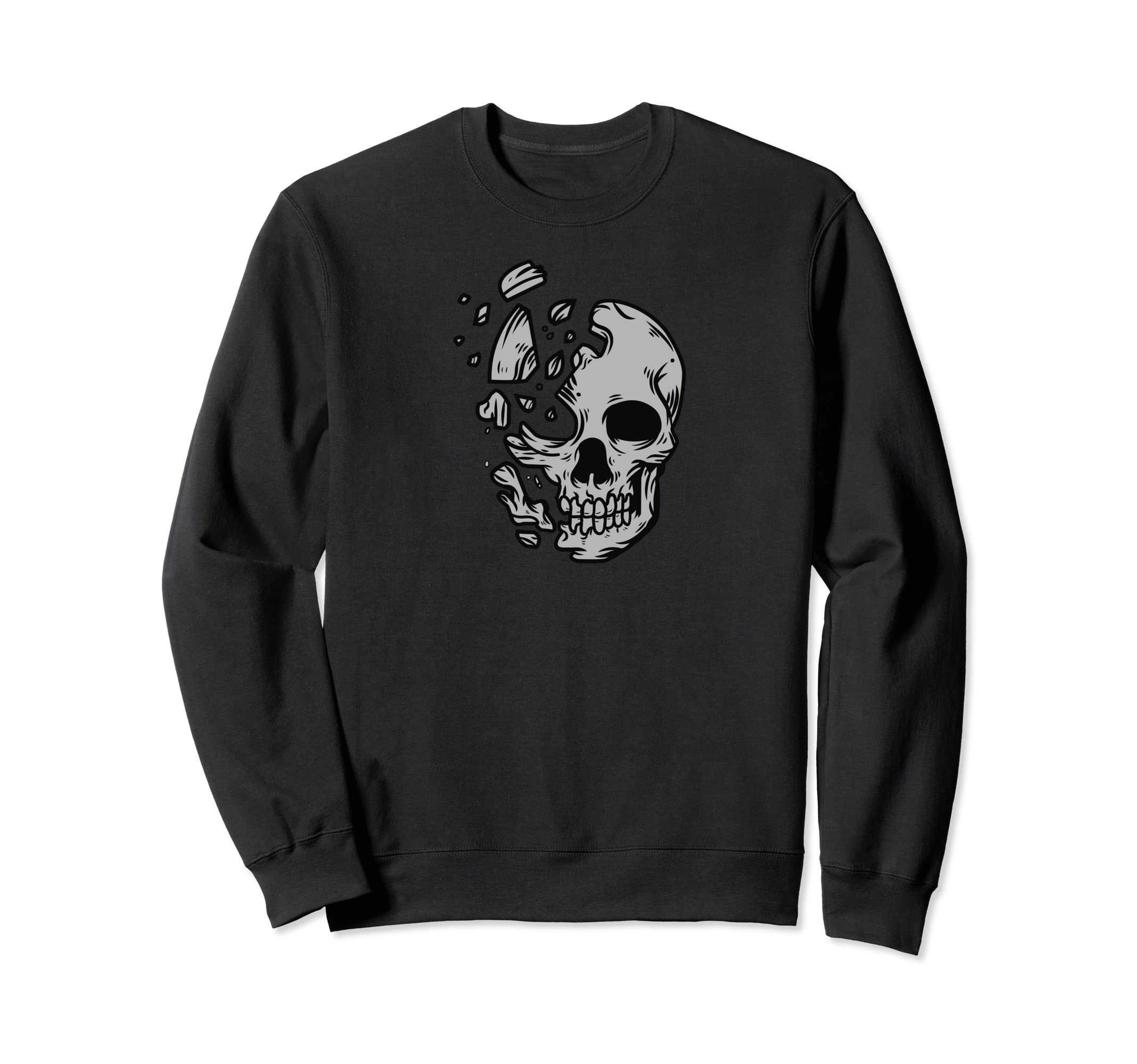 Trendy Y2K Gothic Skull Grunge Sweatshirt - Streetwear Style for Adults - T-Shirt, Sweatshirt, Hoodie