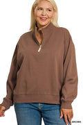 0827 Plus Fleece Half Zip SI-28663 - Adult & Kids T-Shirts, Sweatshirts & Hoodies apparel design preview 1