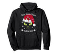 Santa Paws Black White Nice Cat Hoodie - Minimalist Print for Adults - T-Shirt, Sweatshirt, Hoodie