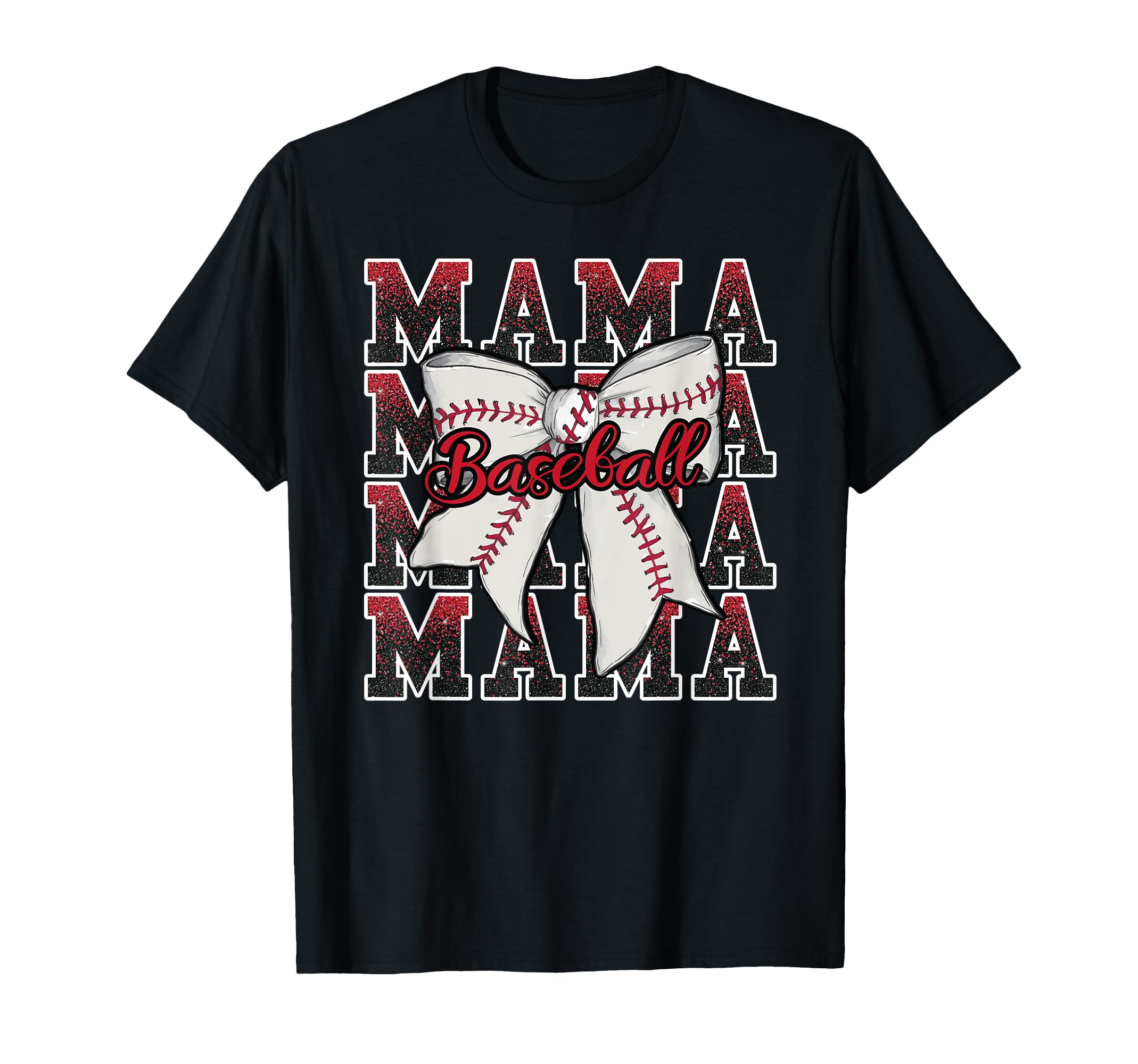 Sport Cheer Red Coquette Bow T-Shirt - Minimalist Print for Adults - T-Shirt, Sweatshirt, Hoodie