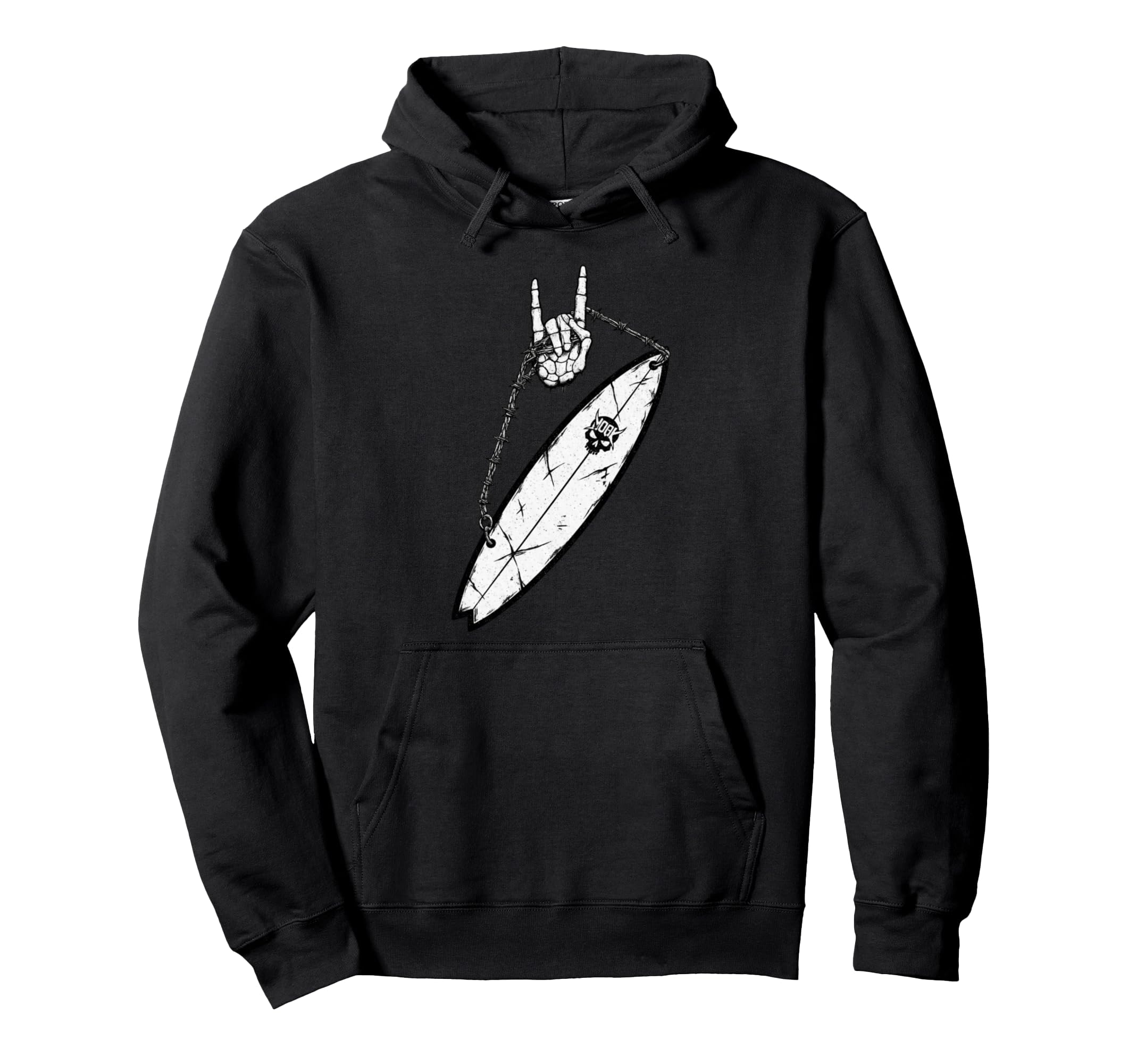 Surf Board Surfing Surfer 90S Alt Metal Hoodie - Novelty Apparel Unisex - T-Shirt, Sweatshirt, Hoodie
