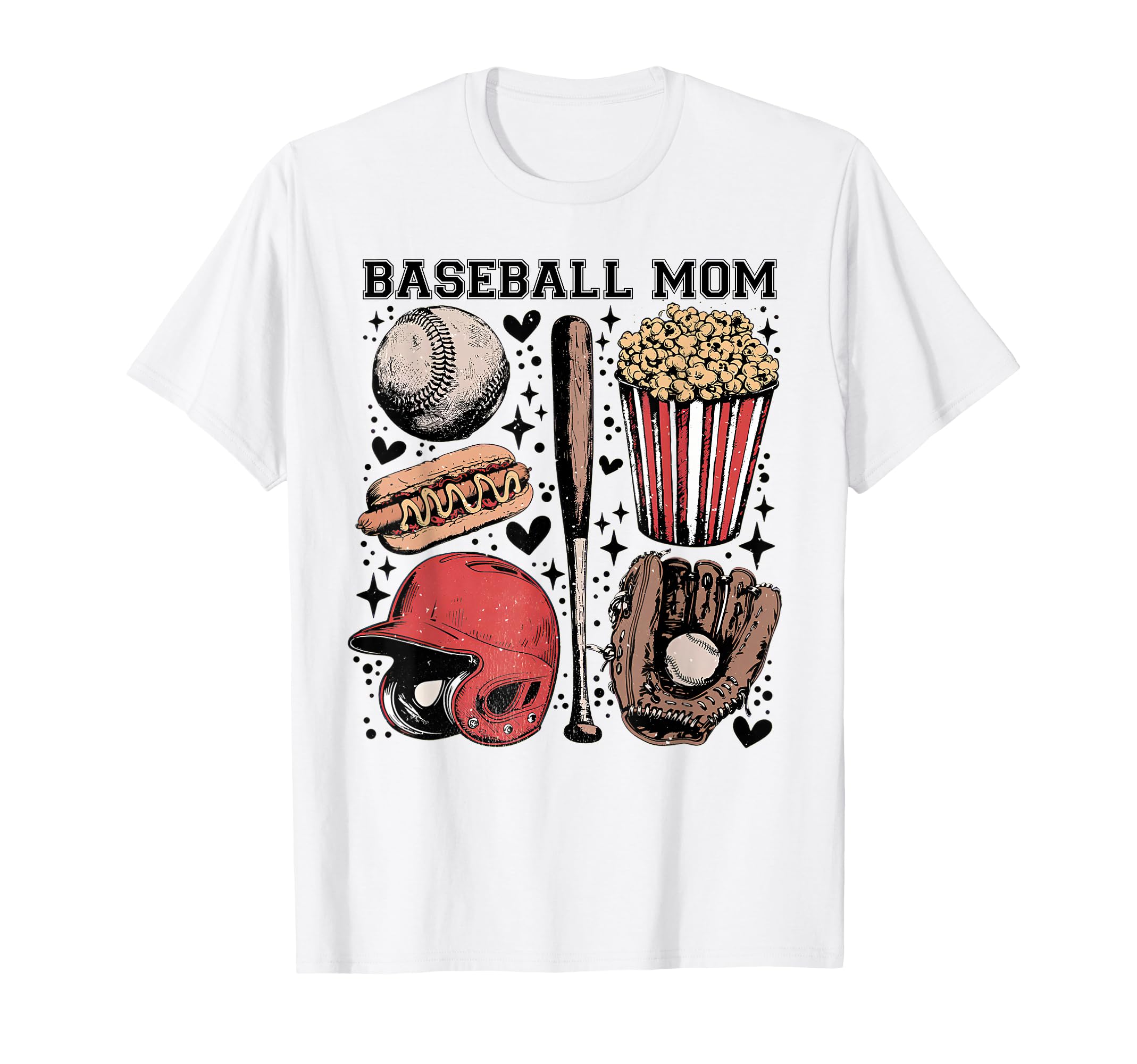 Baseball Mom Shirts Baseball Mama T-Shirt - Custom Art Print Men Women - T-Shirt, Sweatshirt, Hoodie