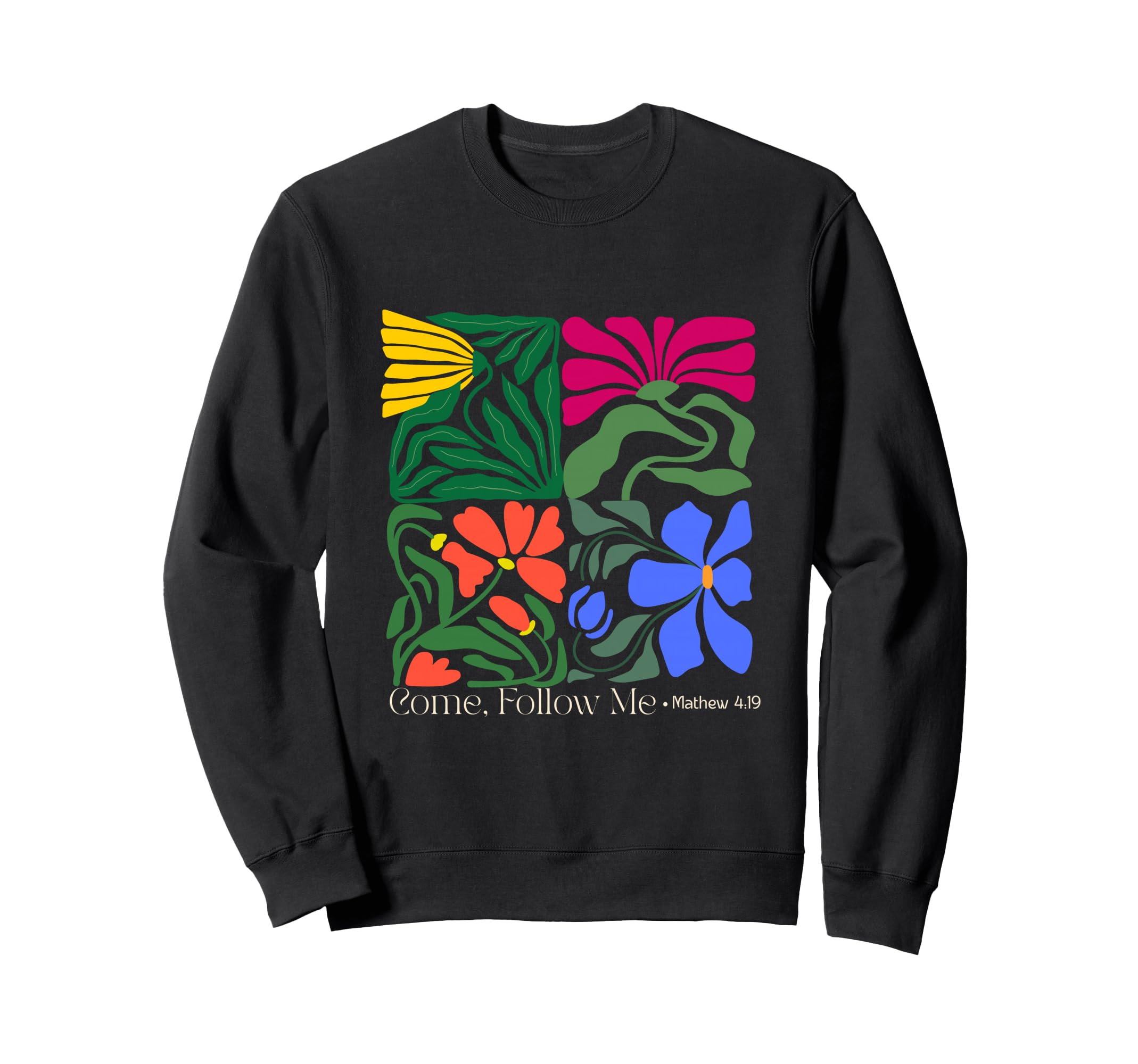 Womens Boho Floral Christian Come Sweatshirt - Trendy Graphic for Adults - T-Shirt, Sweatshirt, Hoodie
