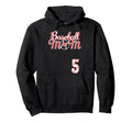 Baseball Mom Mothers Day 5 Baseball Hoodie - Casual Everyday Wear Unisex - T-Shirt, Sweatshirt, Hoodie