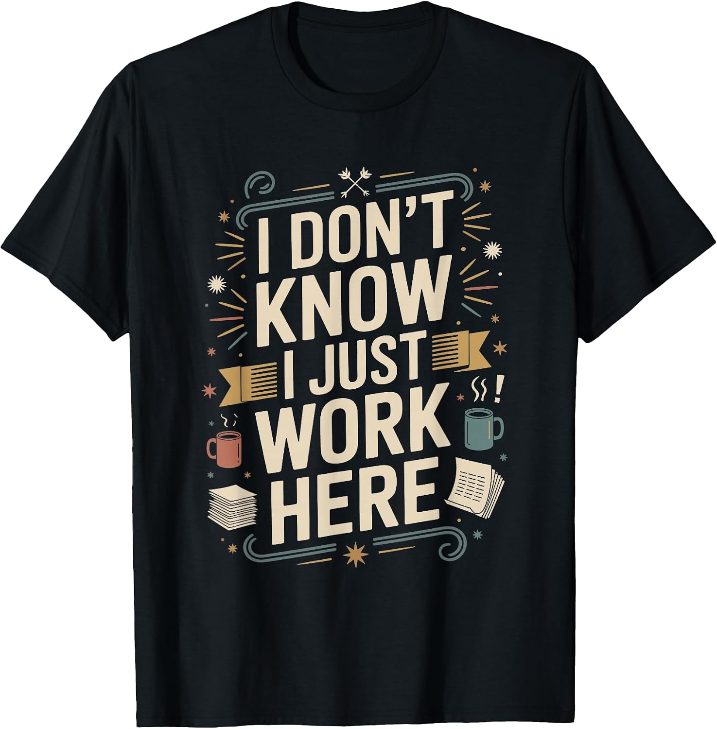 Funny Office Accessories for Coworkers - Adult & Kids T-Shirts, Sweatshirts & Hoodies apparel design preview 1