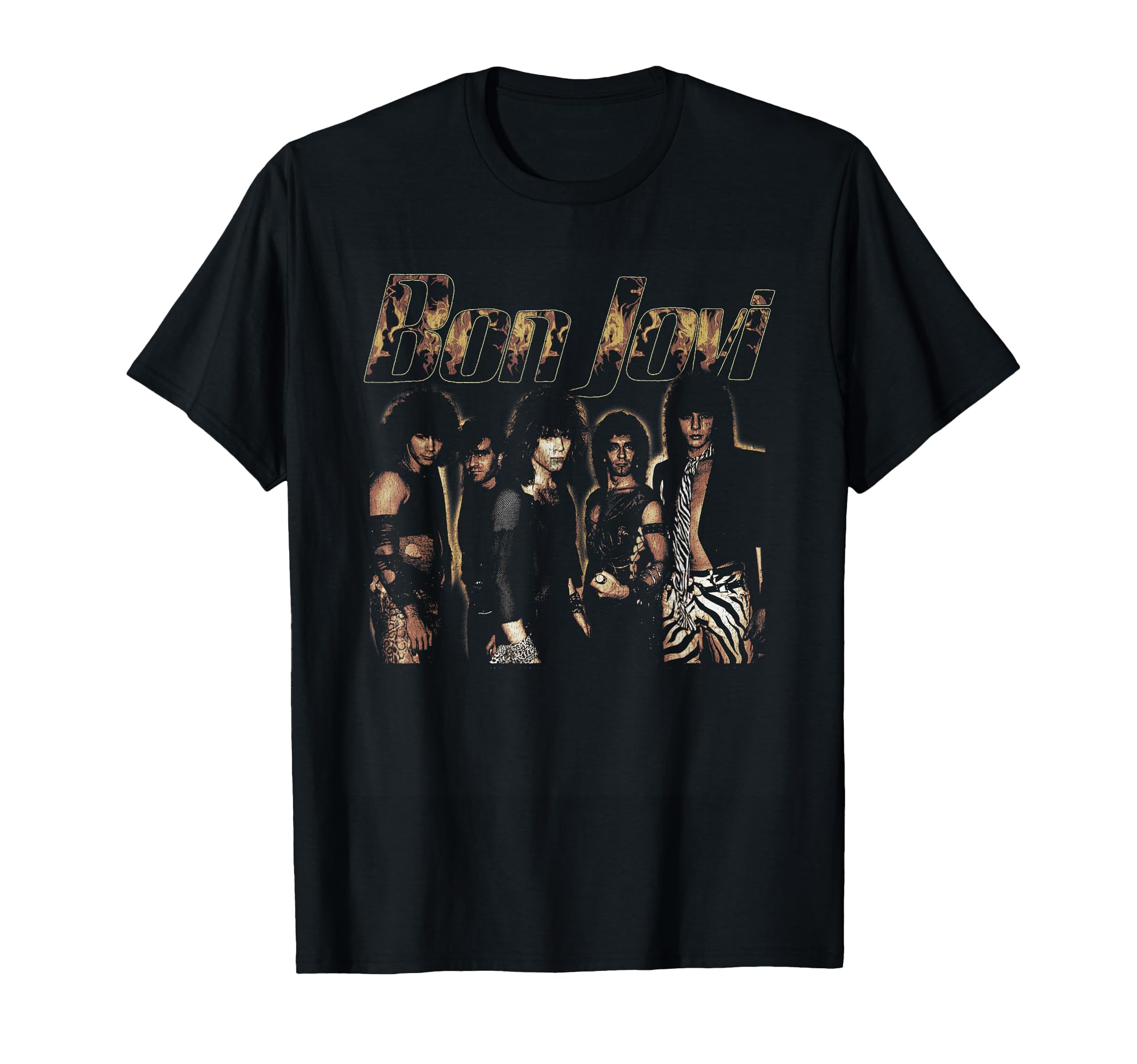 Bon Jovi Flames T-Shirt - Unique Graphic Men Women - T-Shirt, Sweatshirt, Hoodie