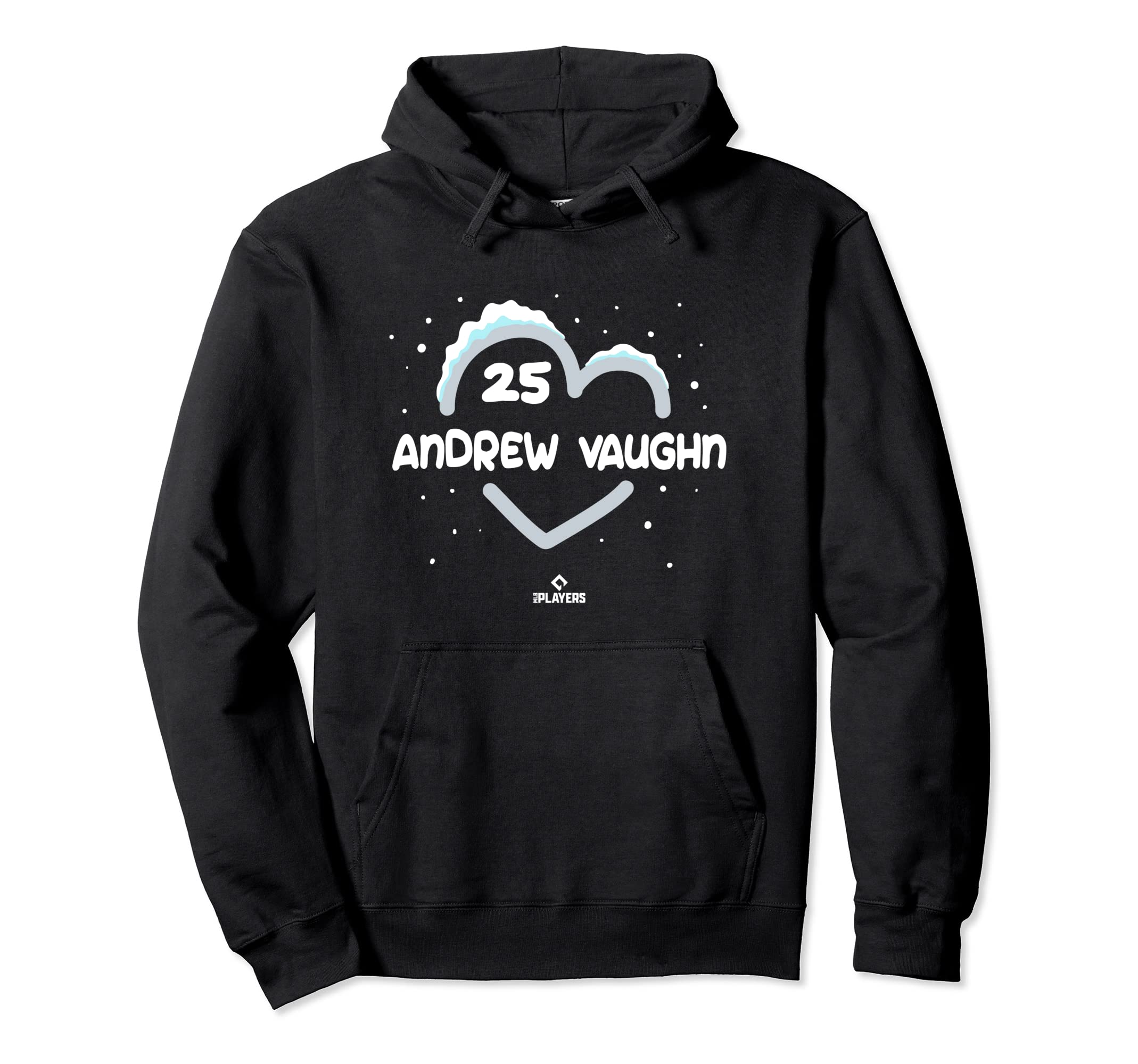 Andrew Vaughn Heart Chicago Baseball Hoodie - Minimalist Print Unisex - T-Shirt, Sweatshirt, Hoodie