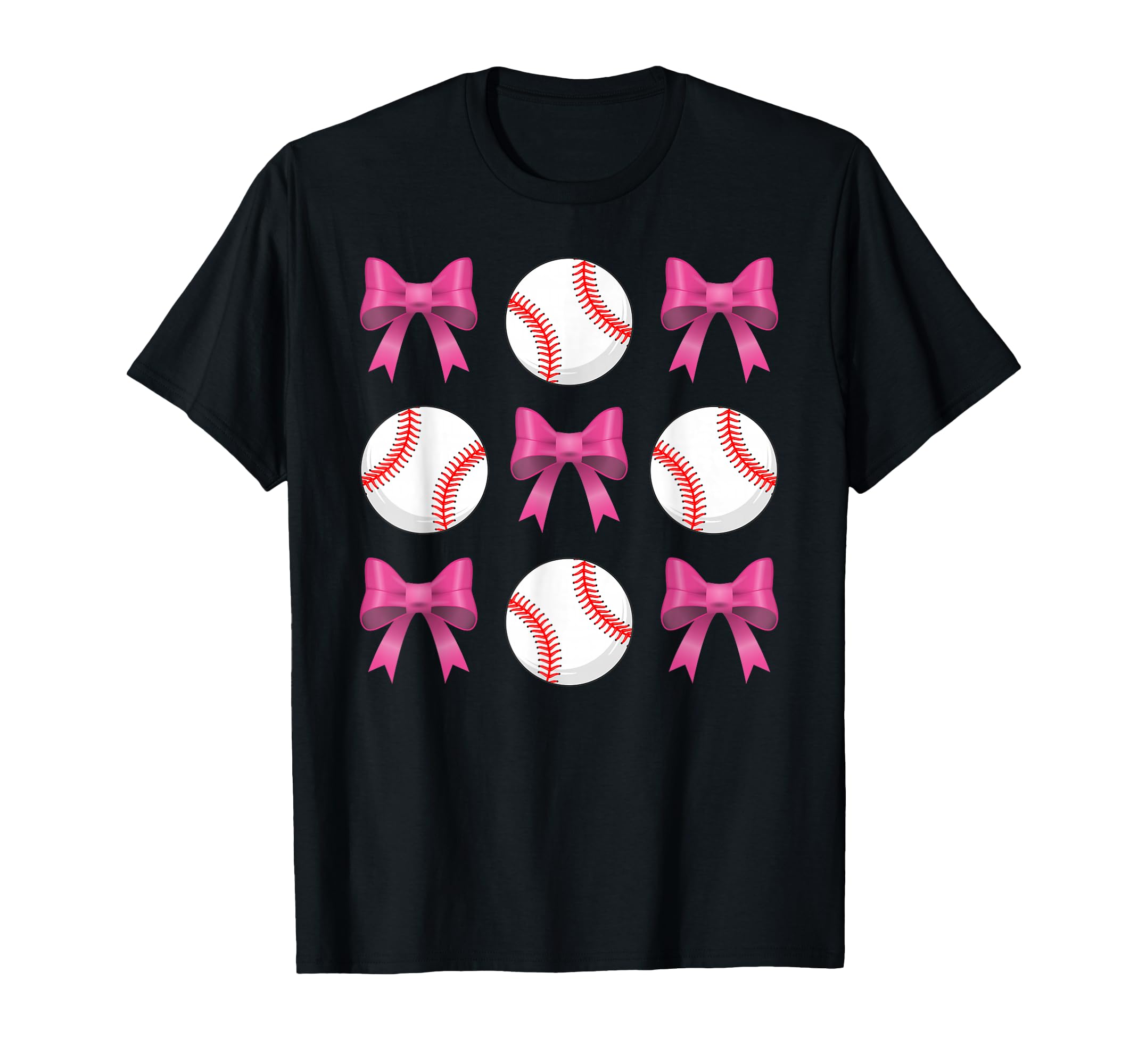 Baseball Mom Mama Coquette Bow Happy T-Shirt - Streetwear Style Unisex - T-Shirt, Sweatshirt, Hoodie